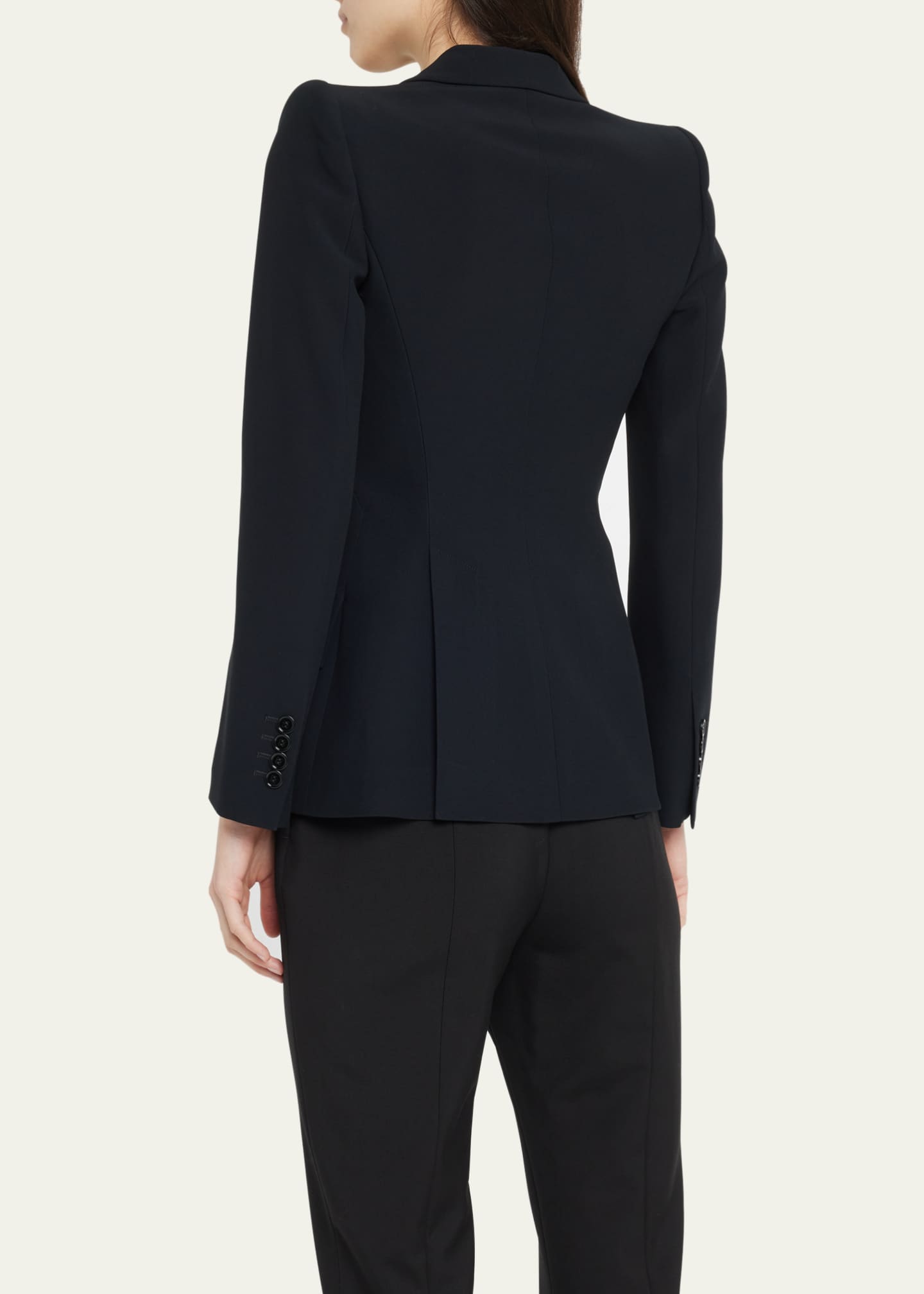 McQueen Classic Single-Breasted Suiting Blazer Image 3 of 5