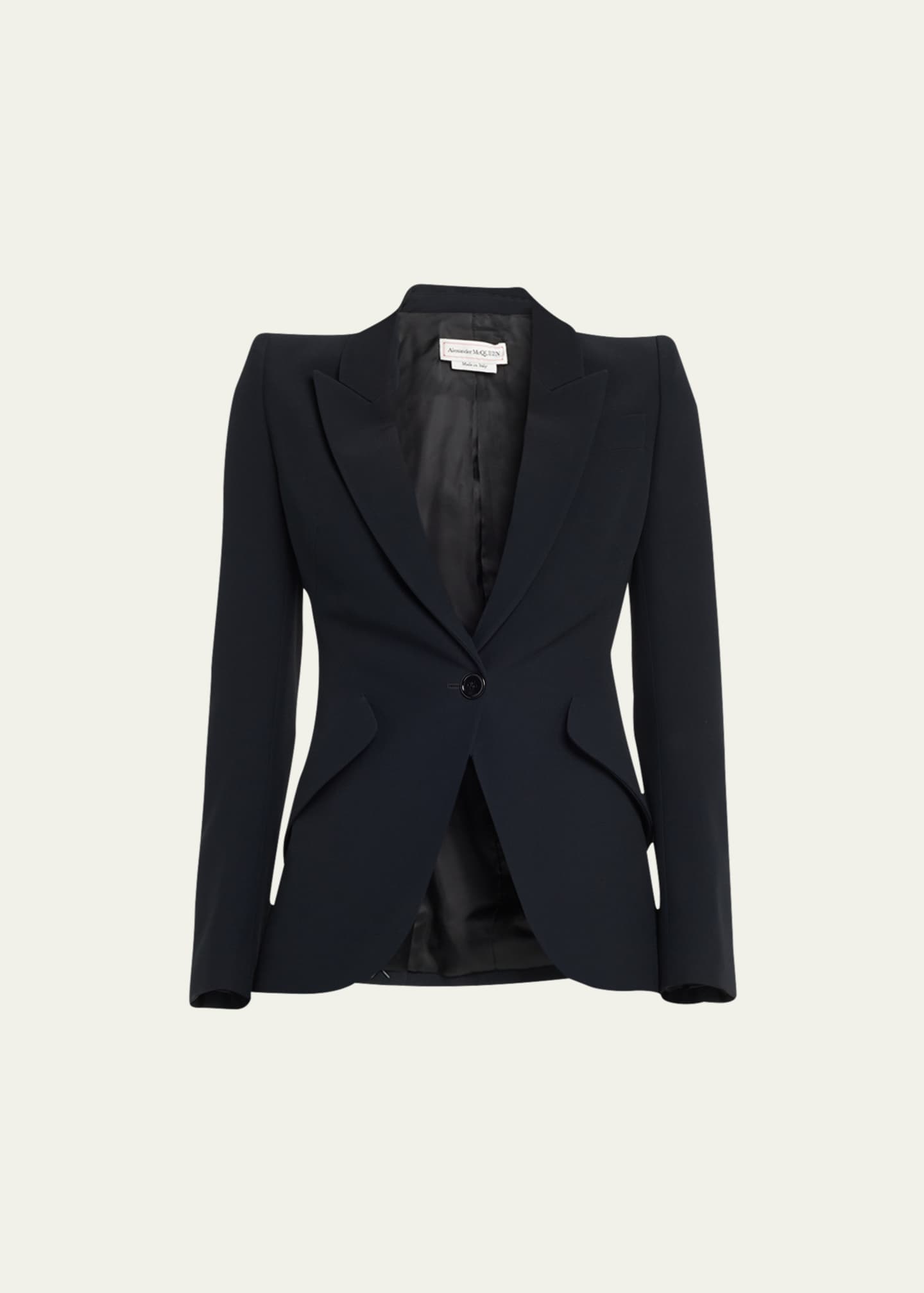 McQueen Classic Single-Breasted Suiting Blazer Image 1 of 5