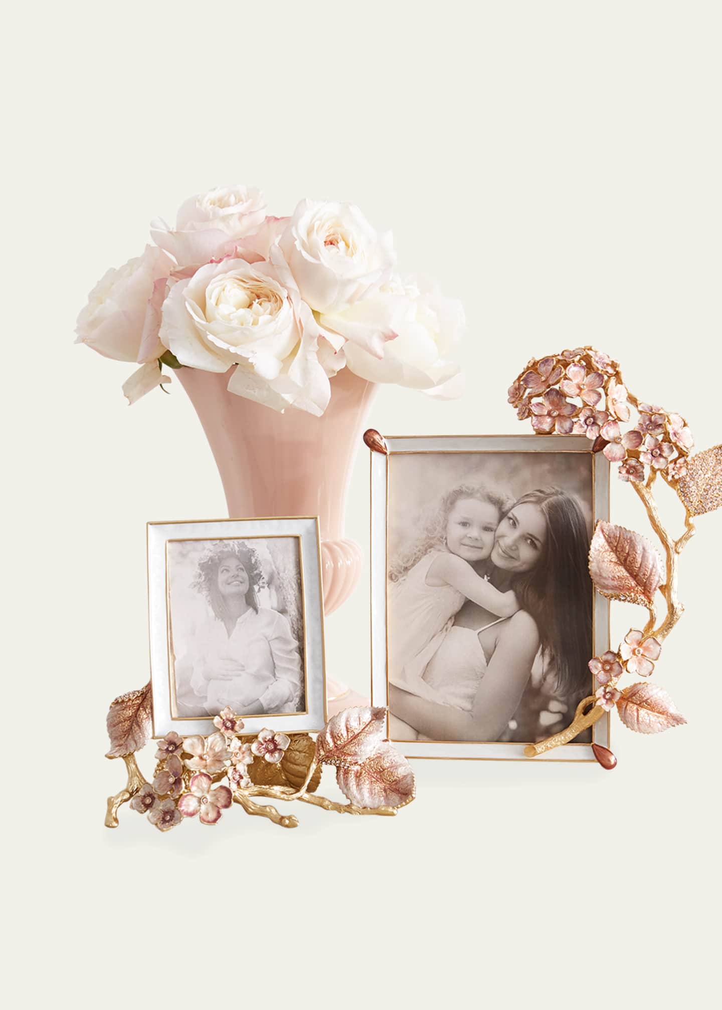 Jay Strongwater Boudoir Hydrangea Frame, 3" x 4" Image 3 of 3