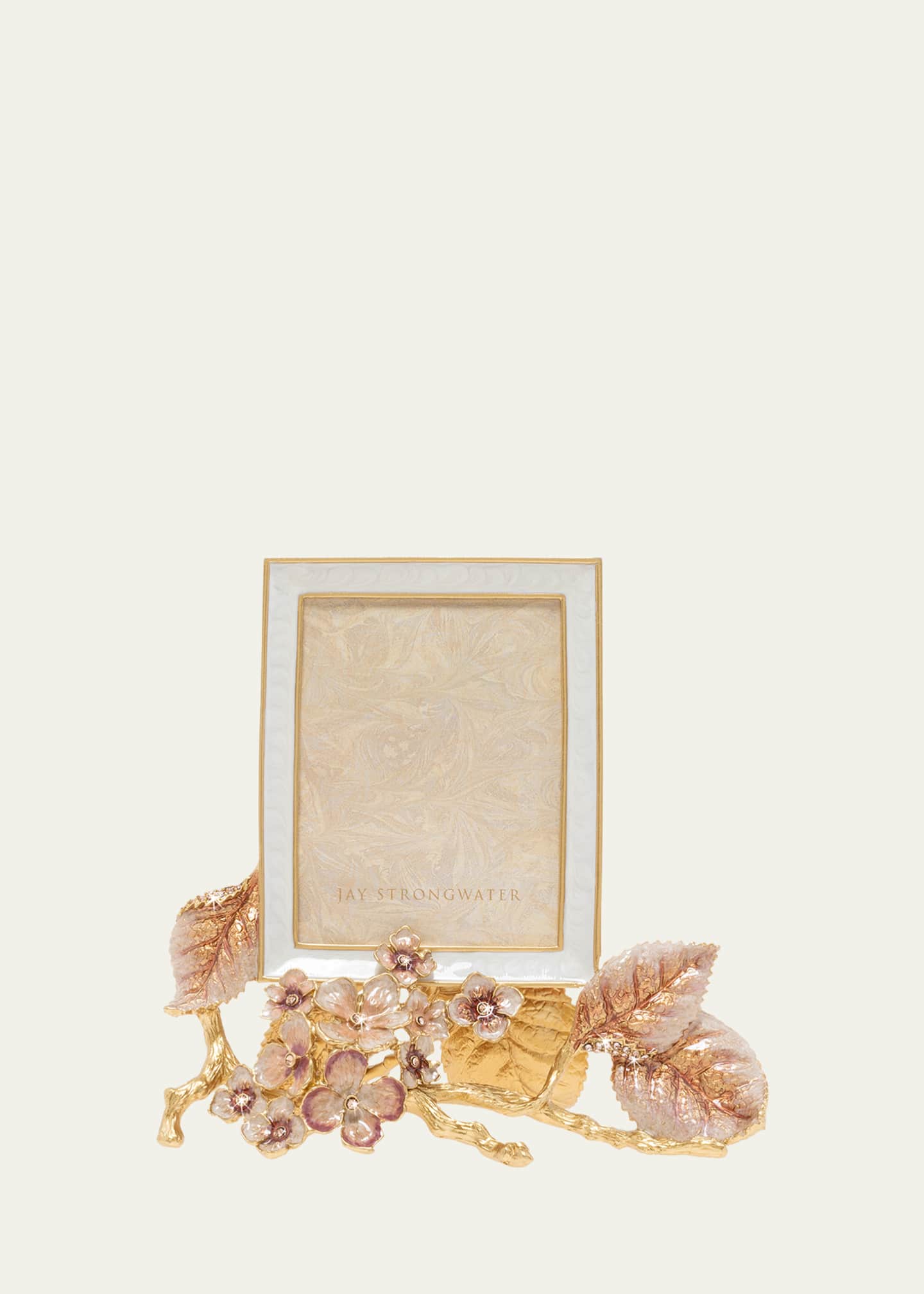 Jay Strongwater Boudoir Hydrangea Frame, 3" x 4" Image 1 of 3
