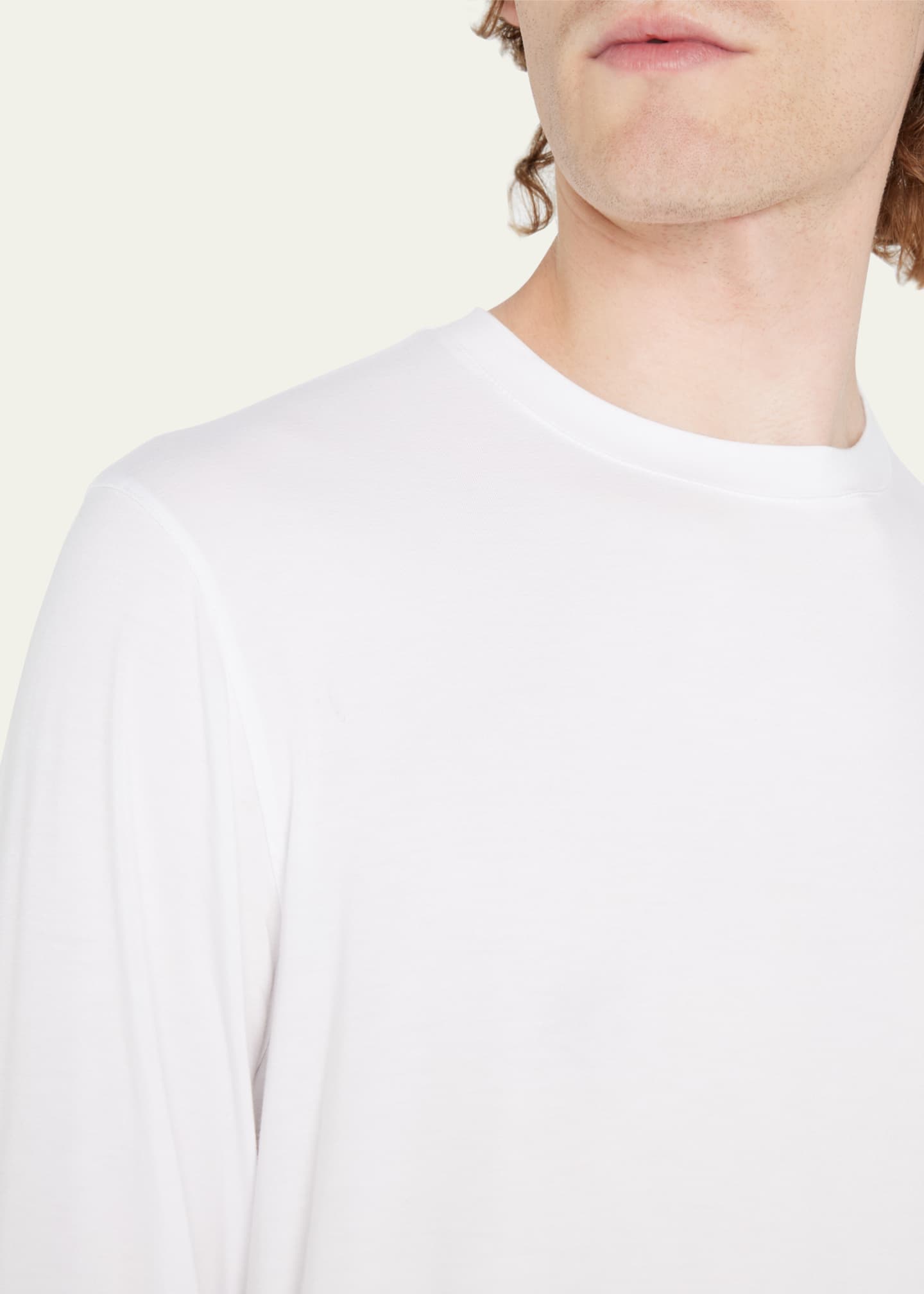 Giorgio Armani Men's Solid Stretch T-Shirt Image 5 of 5