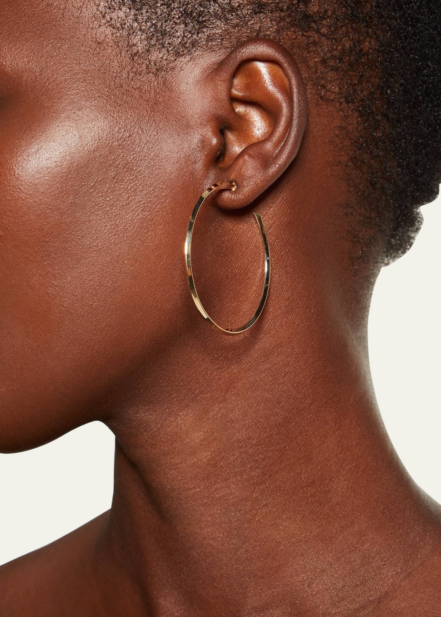 Lana 45mm Thin Pointed Royale Hoops Bergdorf Goodman