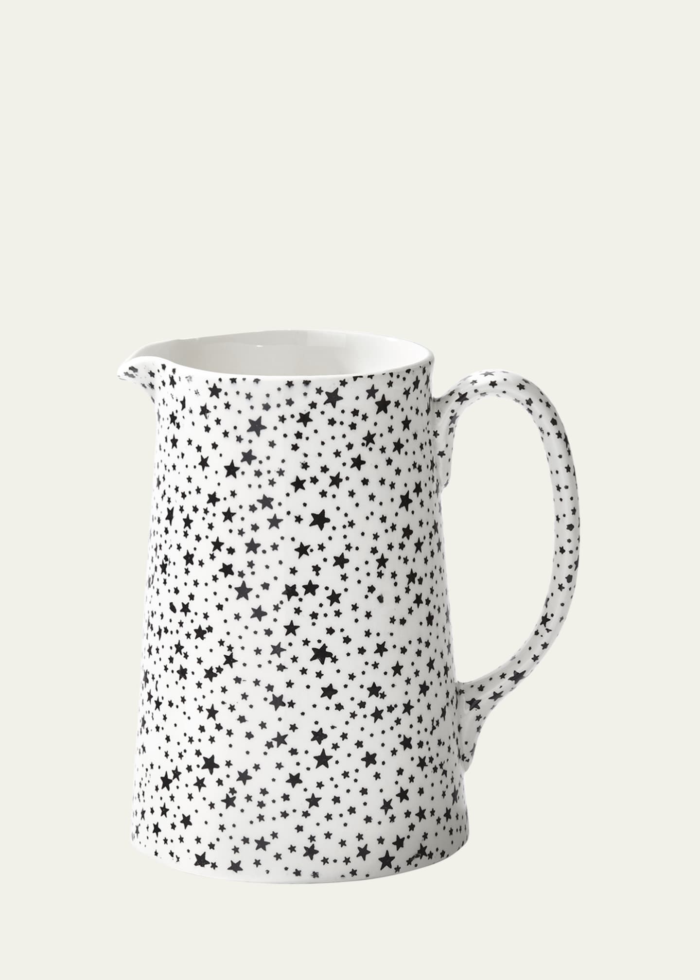 Ralph Lauren Home Midnight Sky Tankard Pitcher, White/Black