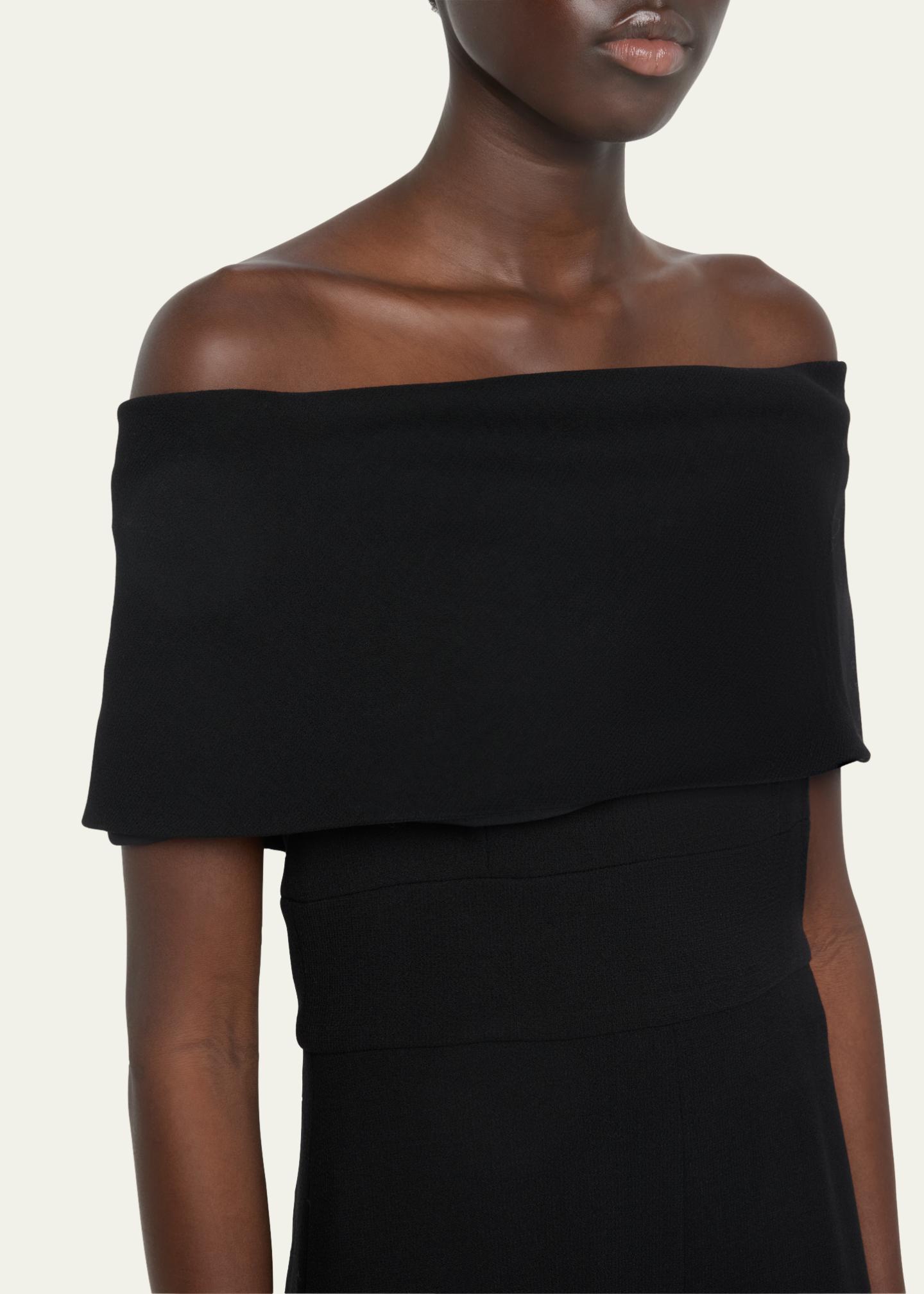 Chemisier Dentelle Bleu Lela Rose Off-the-shoulder - Taille 4 Neuve Avec étiquettes - Style Romantique
