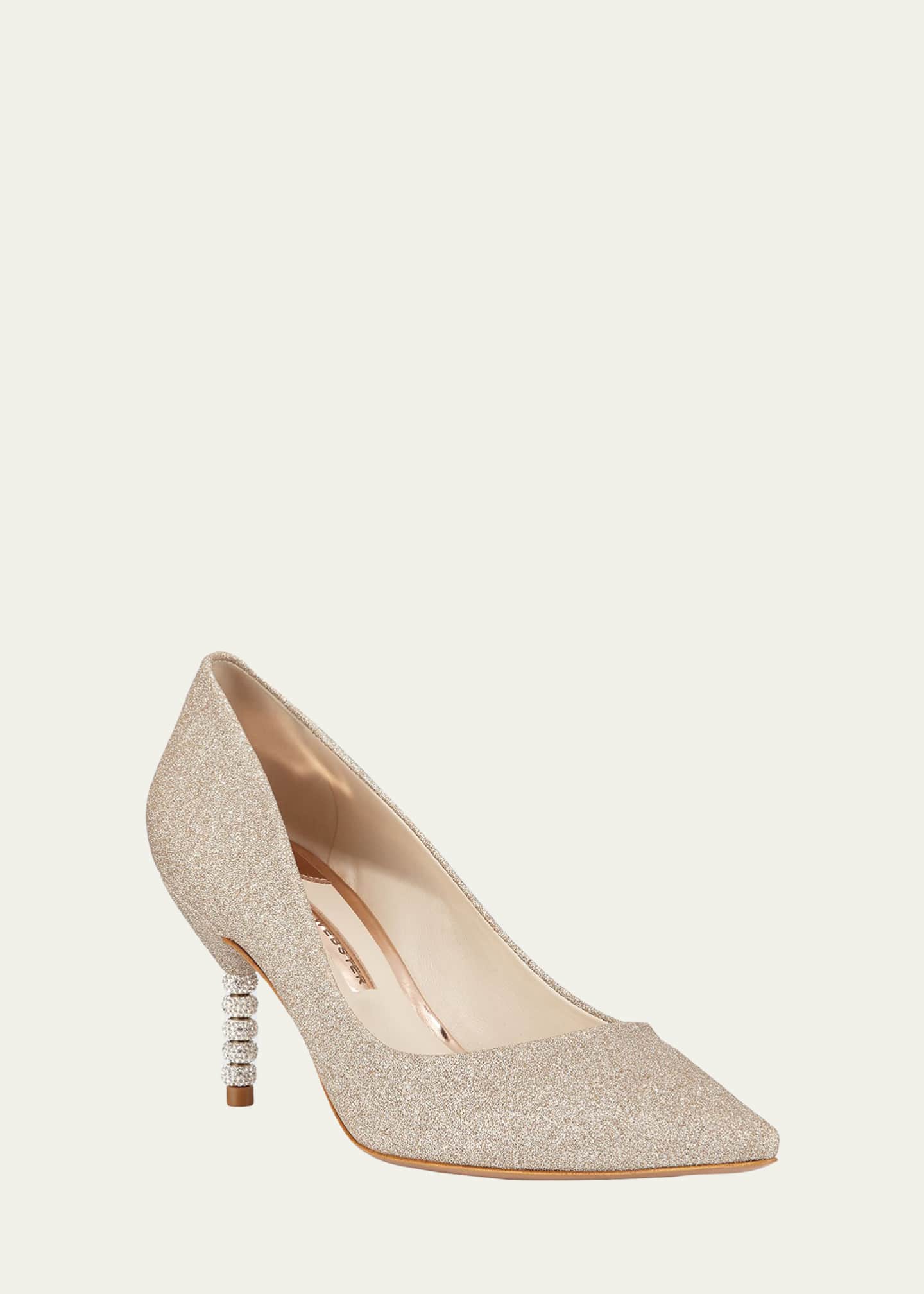 Sophia Webster Coco Glitter Crystal Heel Pumps Bergdorf Goodman