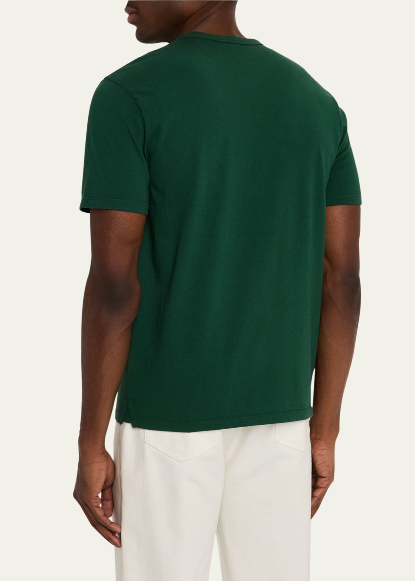 Vince Men's Garment-Dyed Crewneck T-Shirt Image 3 of 5