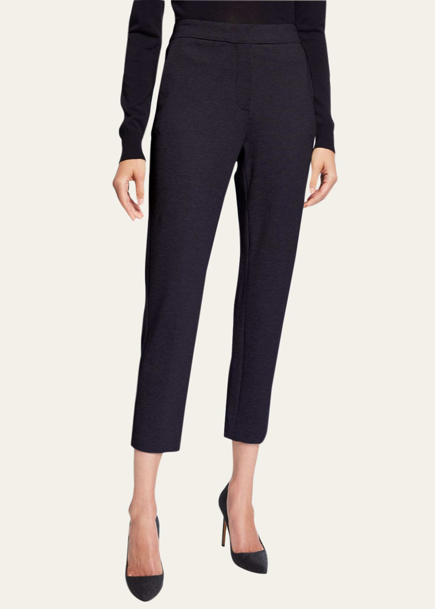 Max Mara Jersey Zip-Front Pants Image 1 of 2