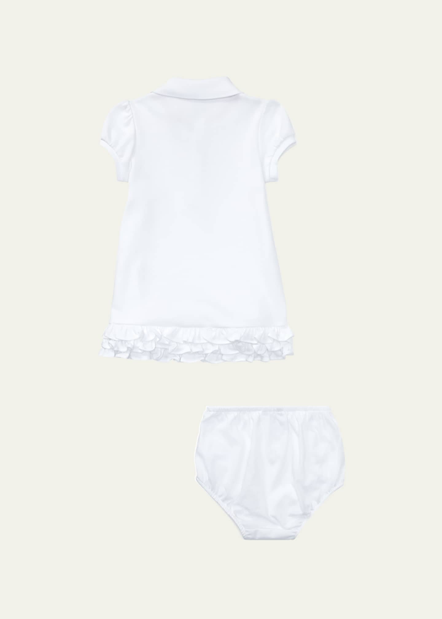 short ruffle cupcake dress Polo Ralph Lauren Cupcake Ruffle Hem Polo Dress With Bloomers, Size 6M-18M