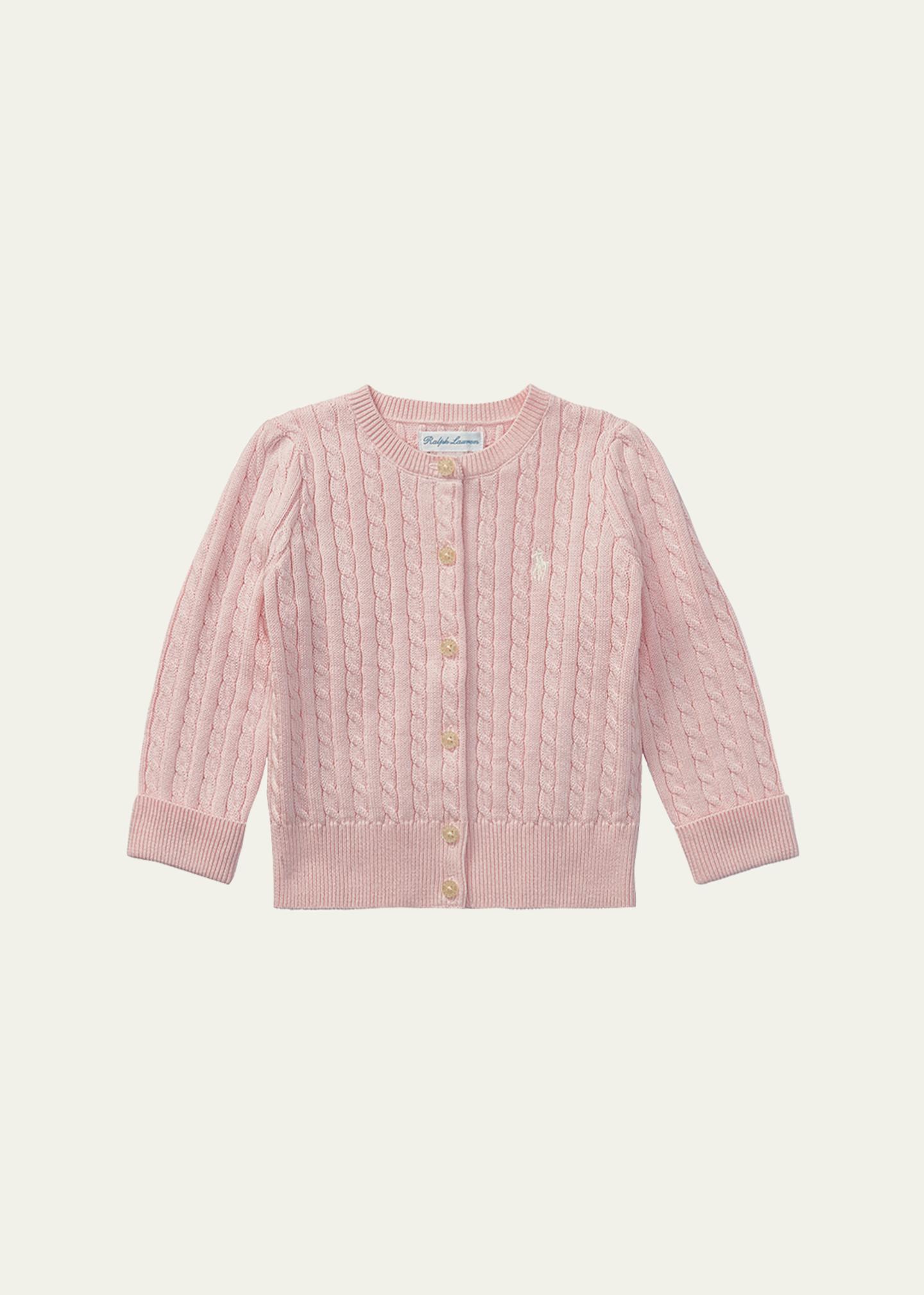 Polo Ralph Lauren Cable Knit Cotton Cardigan, Size 3-12 Months 