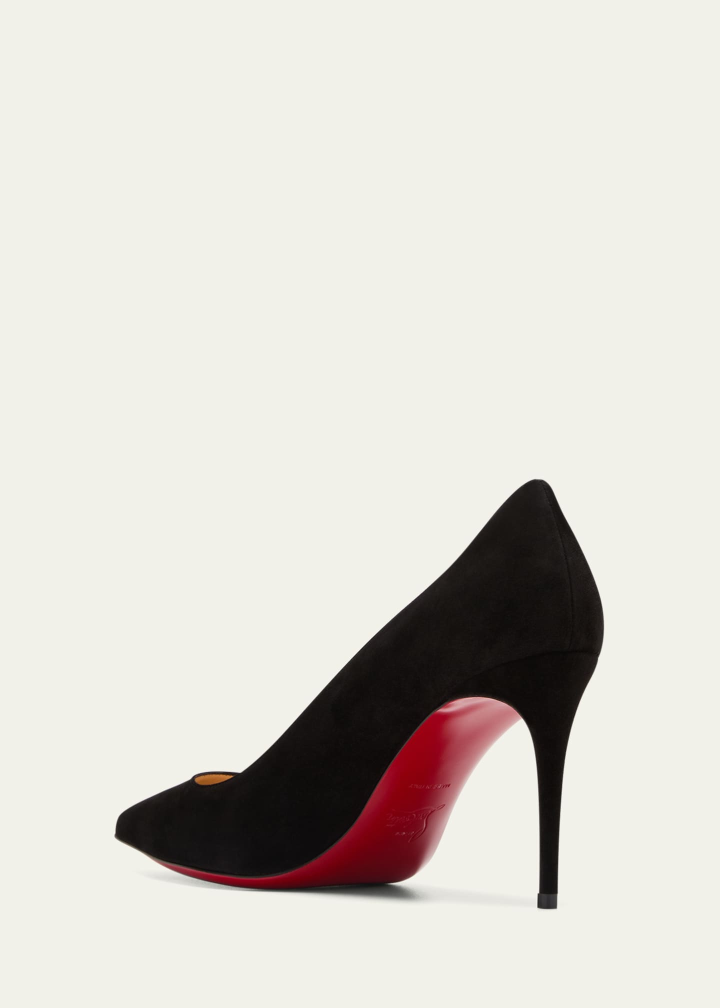 Christian Louboutin Kate 85mm Suede Red Sole Pumps Image 4 of 5