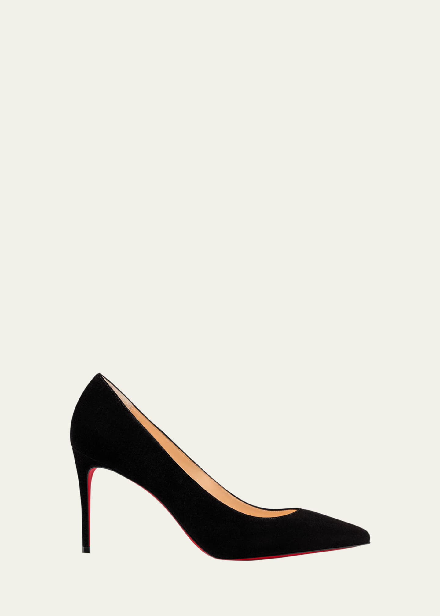 Christian Louboutin Kate 85mm Suede Red Sole Pumps Image 1 of 5