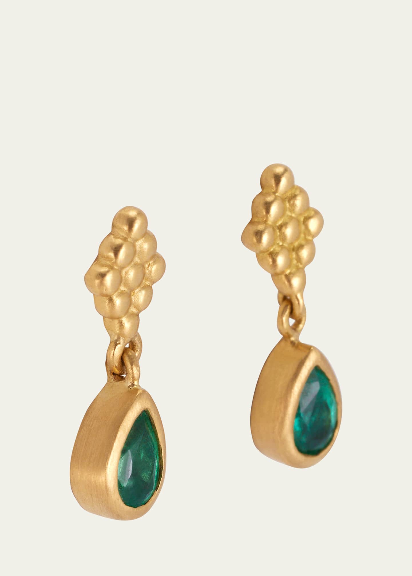 Prounis Jewelry Small Emerald Nona Earrings Image 3 of 4