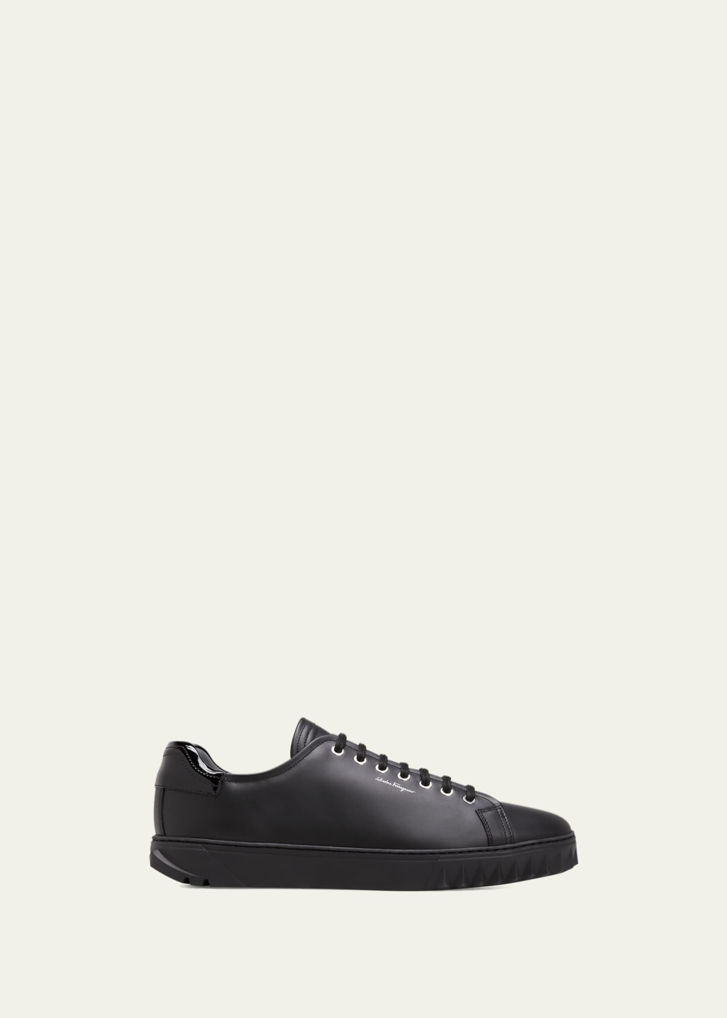 Ferragamo Men's Cube LowTop Leather Sneakers Bergdorf Goodman