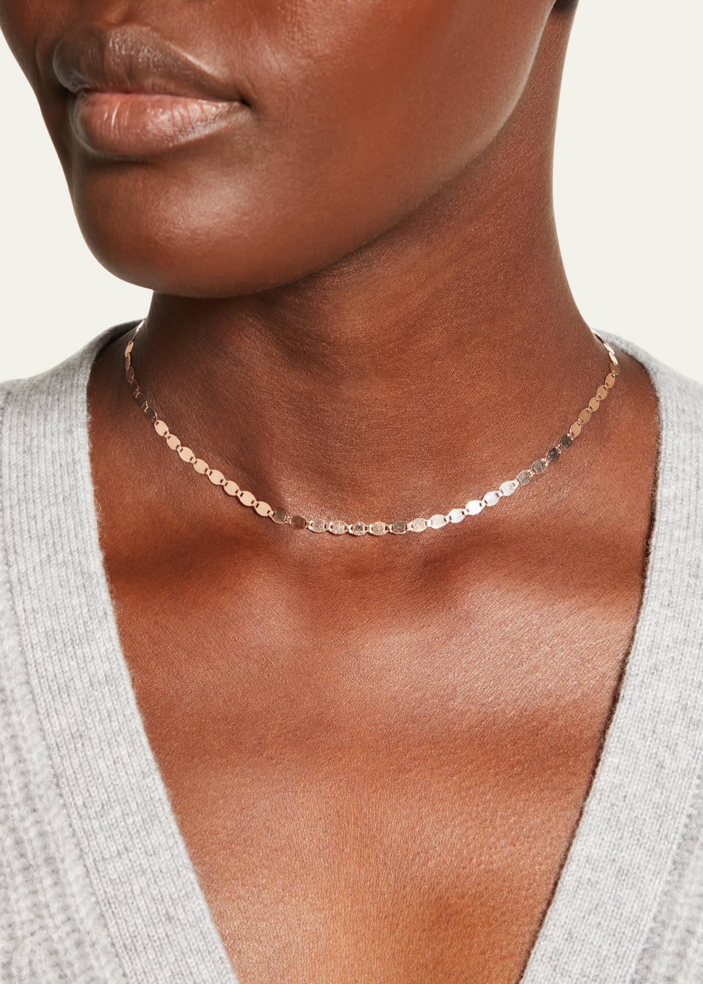 Lana 14k Large Nude Chain Choker Necklace Image 2 of 4