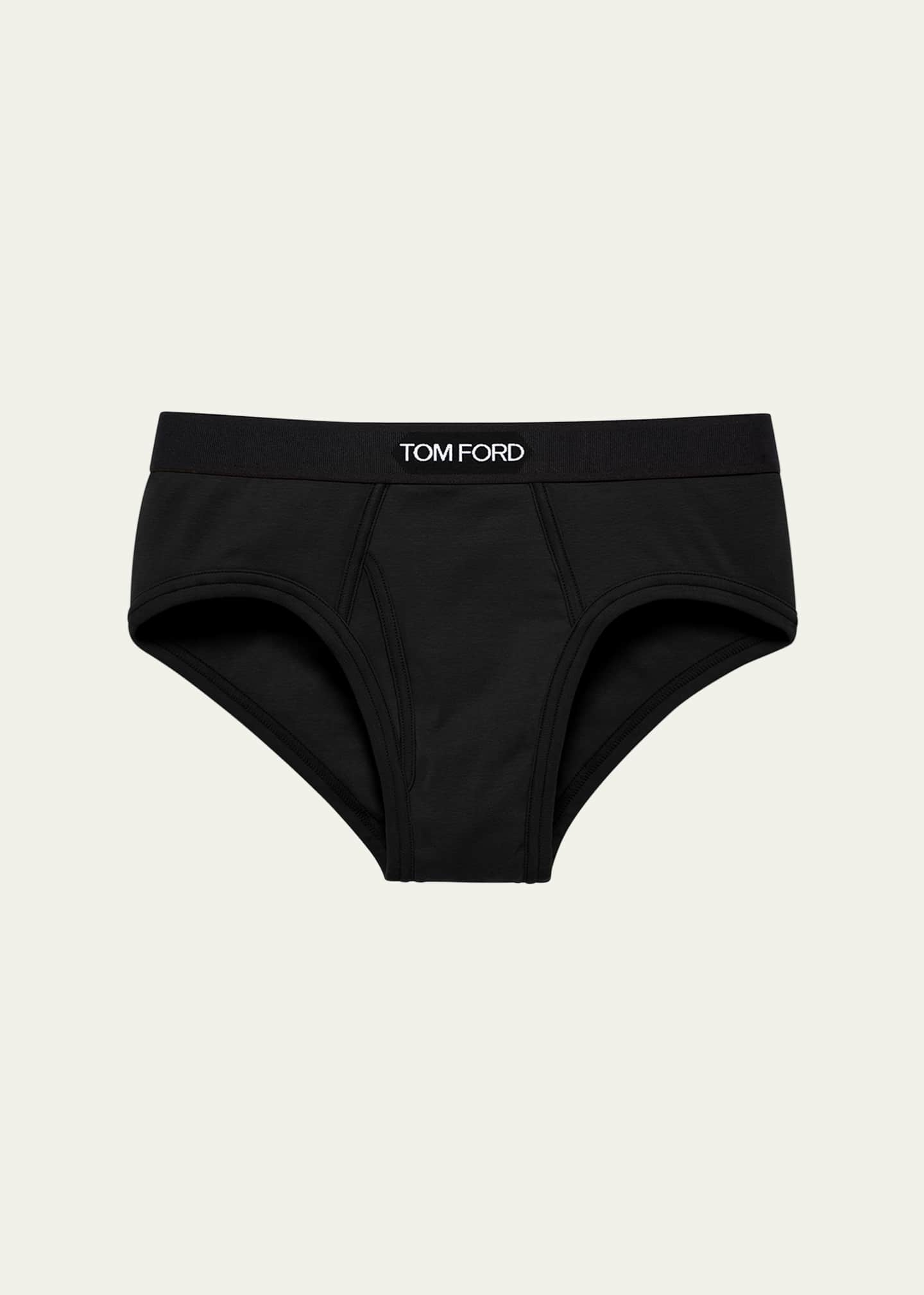 TOM FORD Men's Jacquard Logo Cotton Briefs