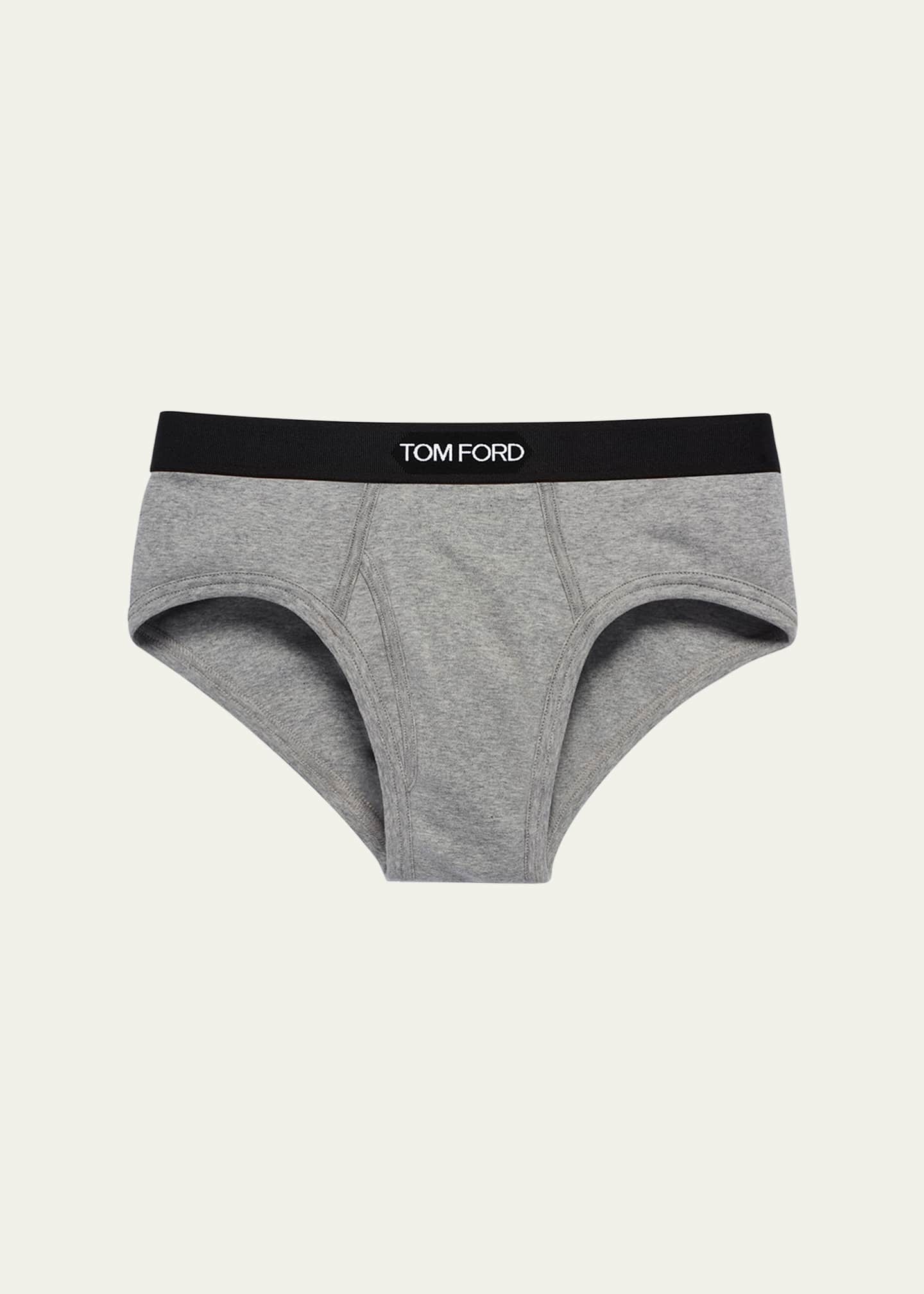 TOM FORD Men's Jacquard Logo Cotton Briefs Image 1 of 2