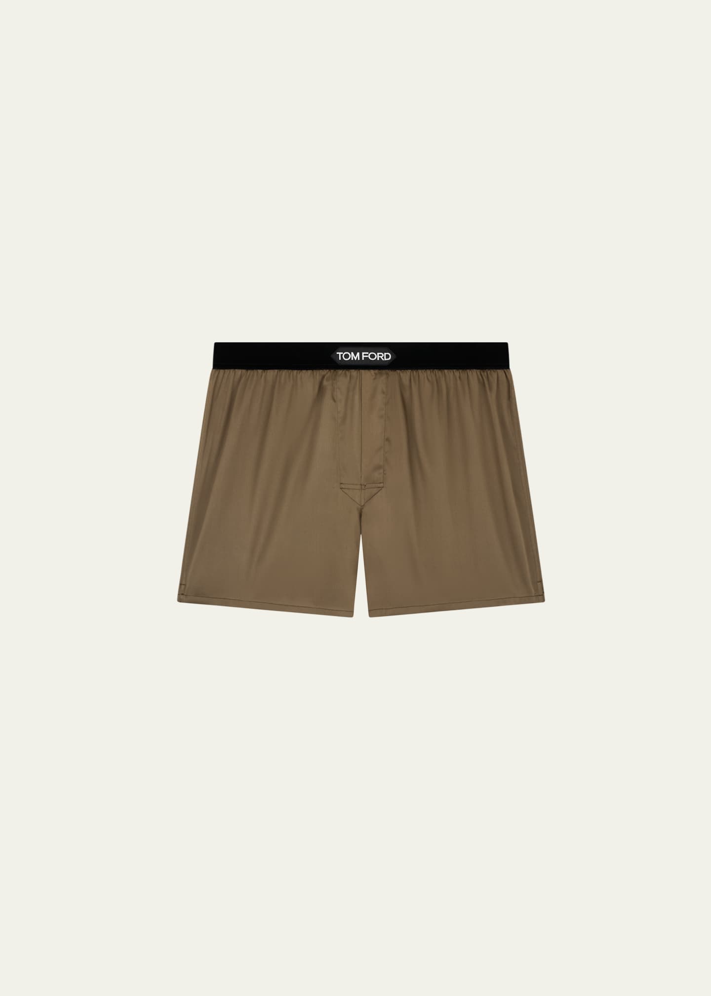 TOM FORD Men's Silk Jacquard Logo Boxers - Bergdorf Goodman
