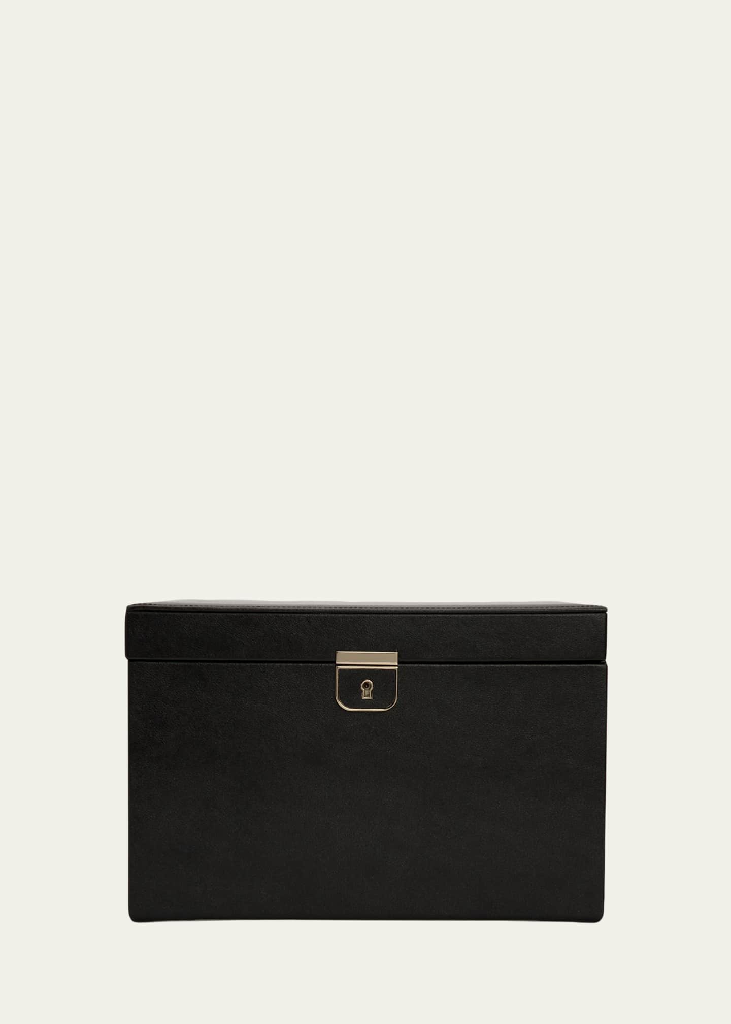 Wolf leather jewelry box deals