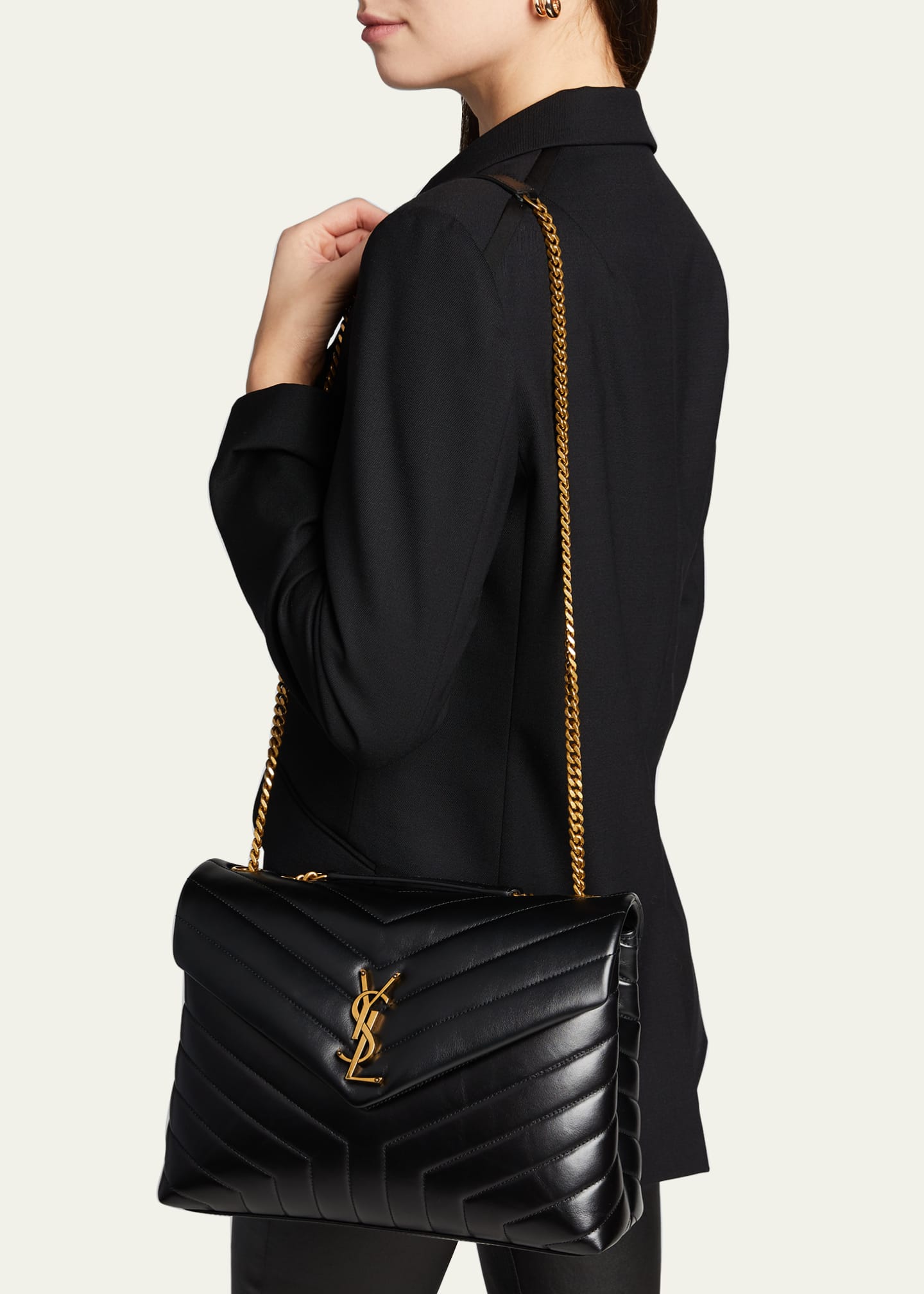 Loulou medium quilted leather shoulder bag best sale