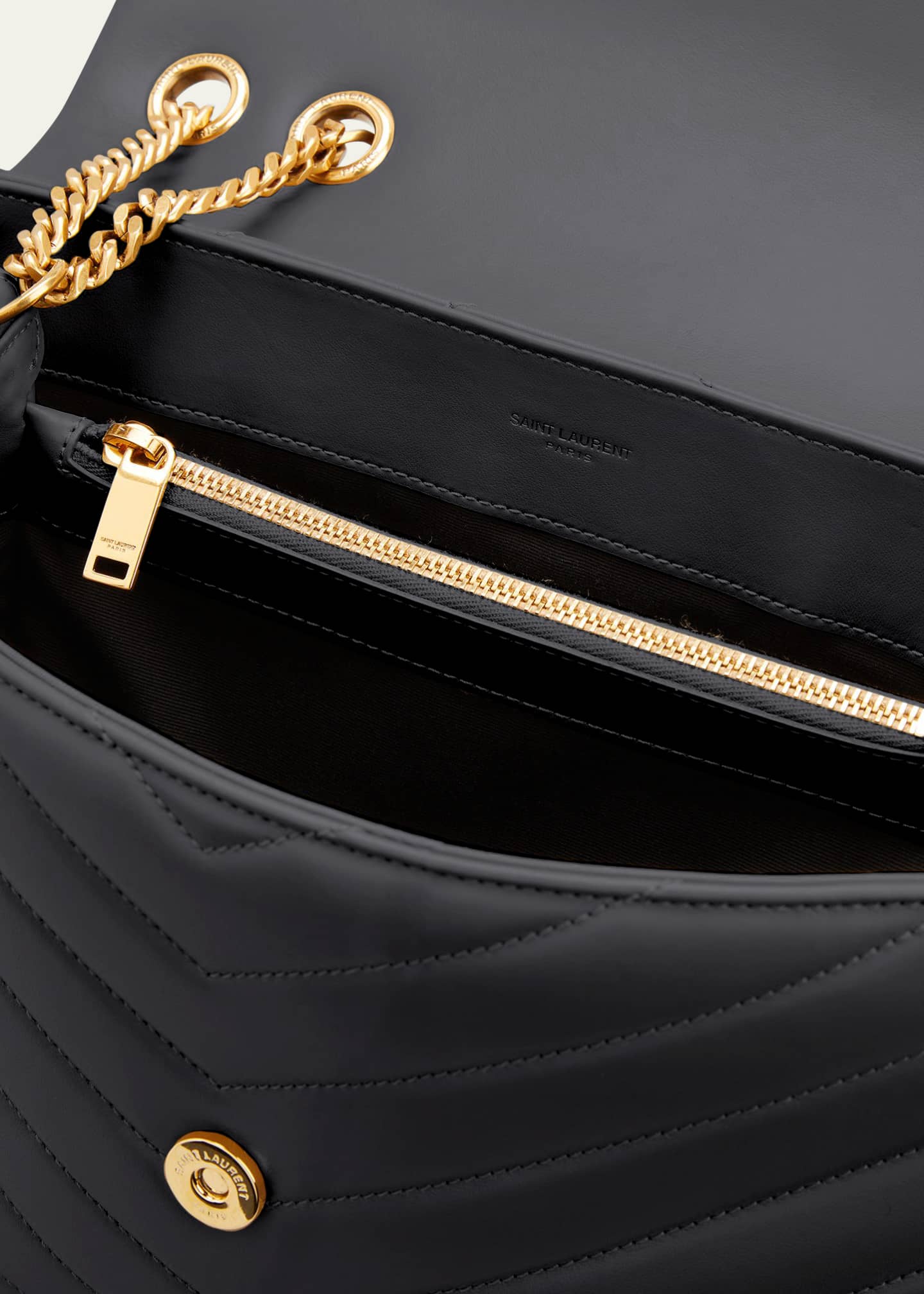 Saint Laurent Loulou Medium YSL Shoulder Bag in Quilted Leather Image 4 of 6
