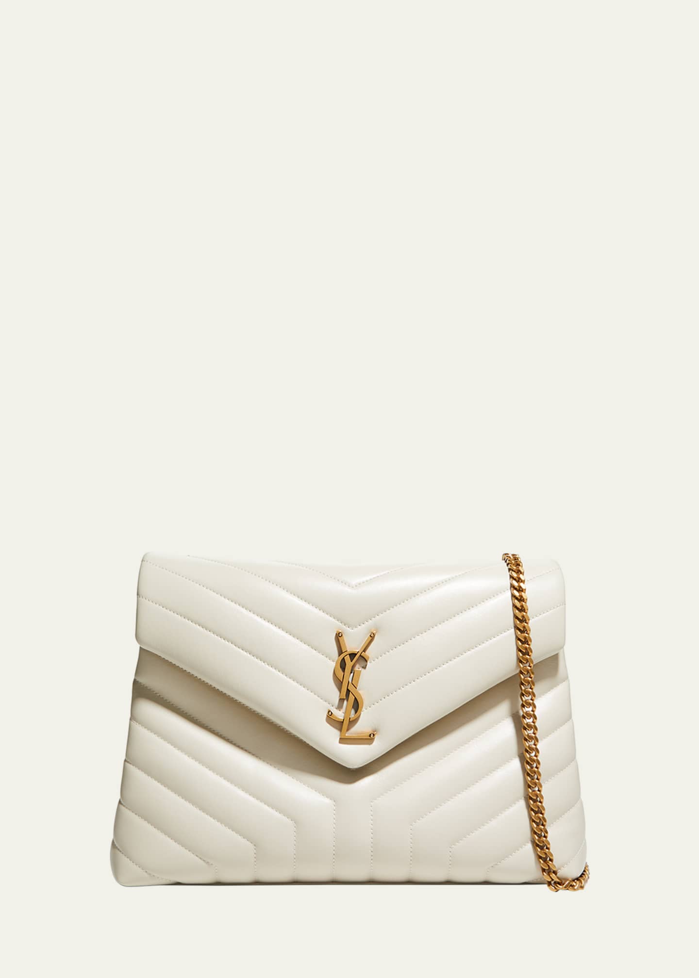 Saint Laurent Loulou Medium YSL Shoulder Bag in Quilted Leather Image 1 of 5