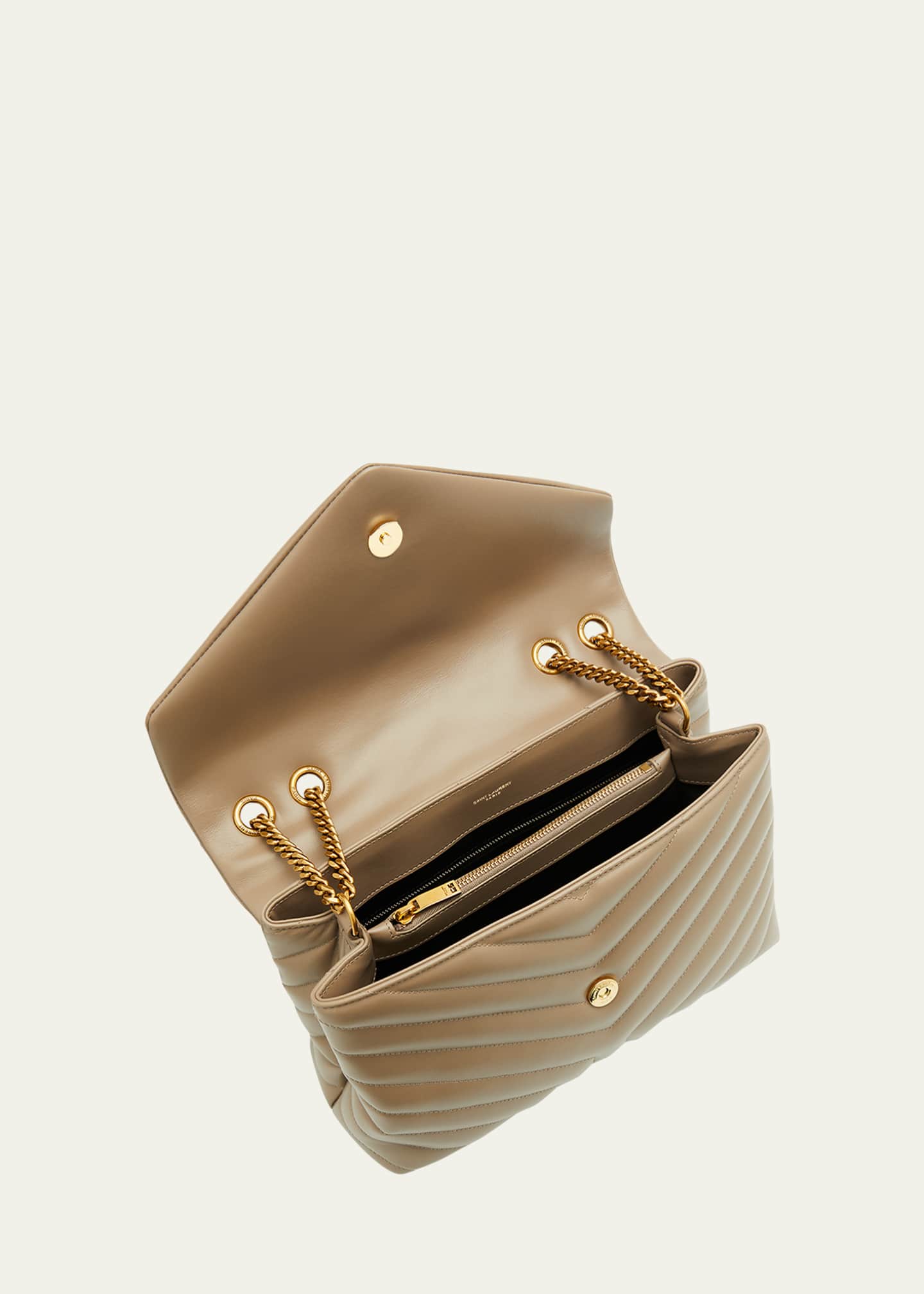 Saint laurent loulou medium beige clearance