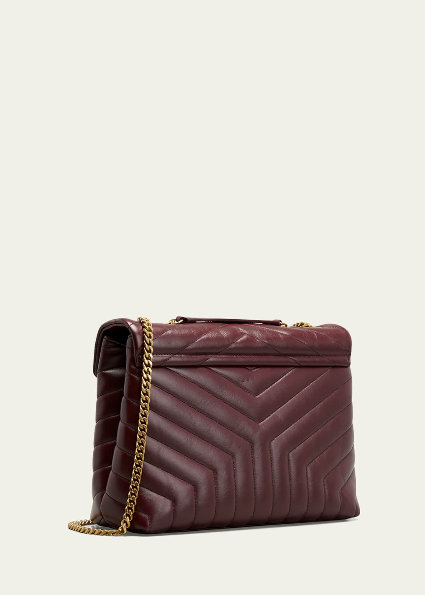 Saint Laurent Loulou Medium YSL Shoulder Bag in Quilted Leather