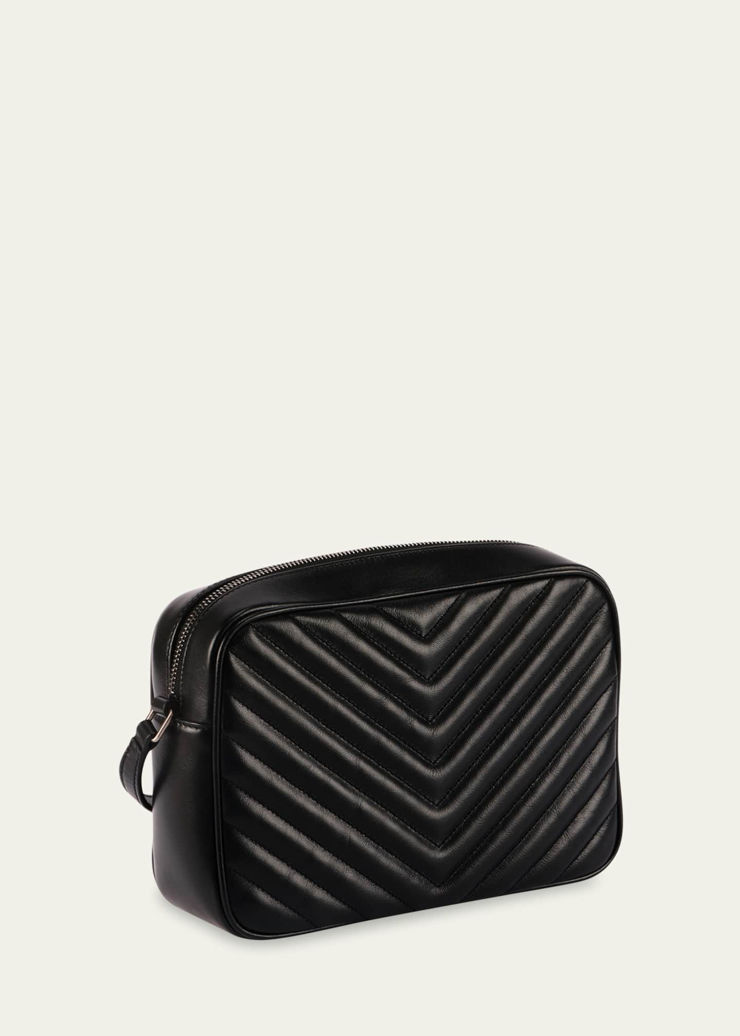 Saint Laurent Lou Medium Ysl Quilted Camera Crossbody Bag with Pocket