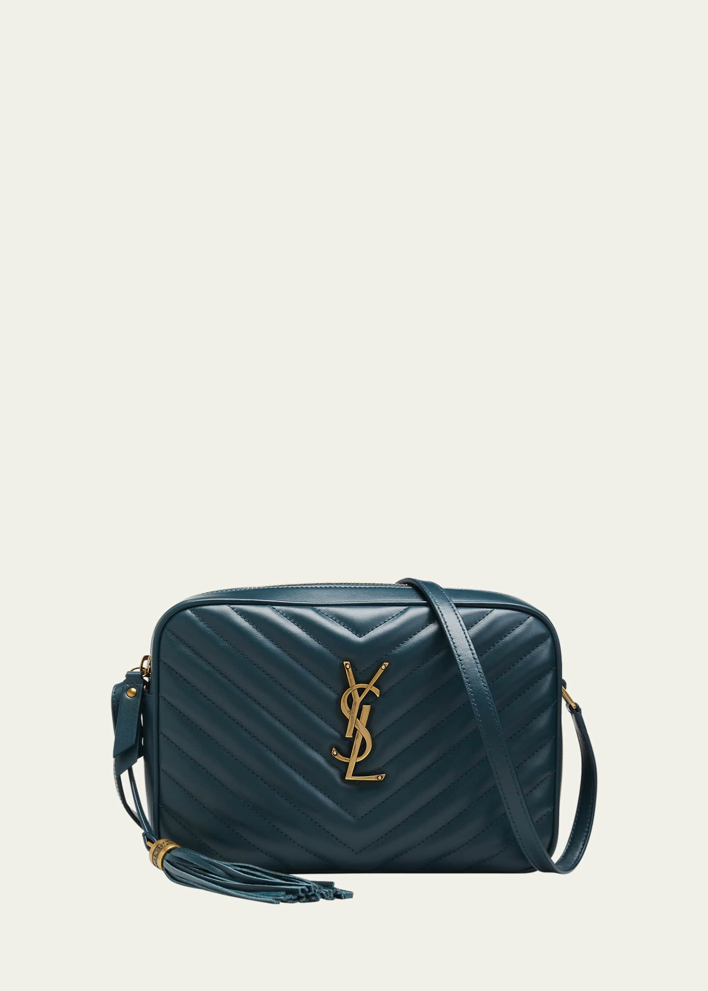 Saint Laurent Lou Medium Camera Monogram YSL Calf Crossbody Bag