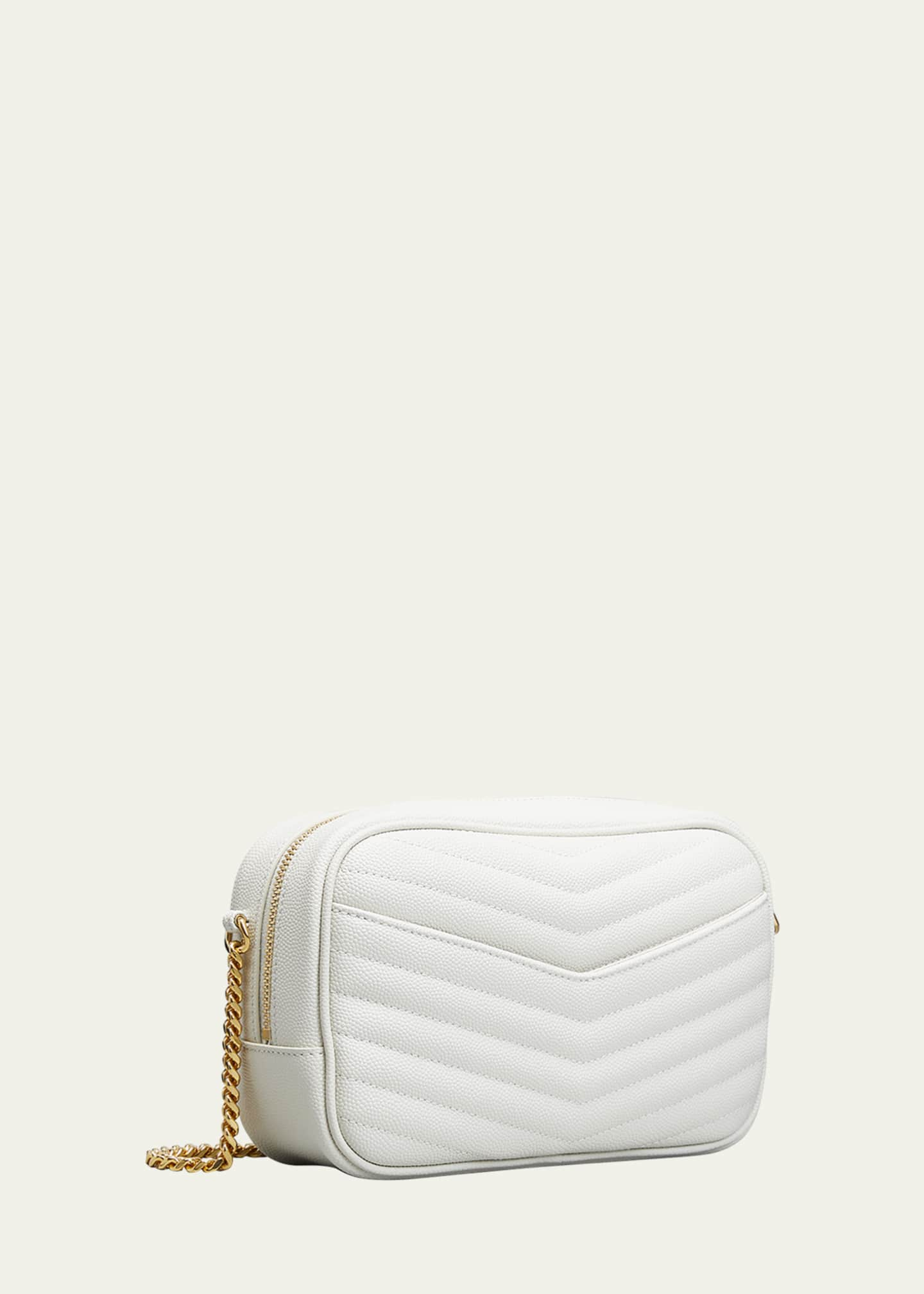 Saint Laurent White Mini Lou Bag