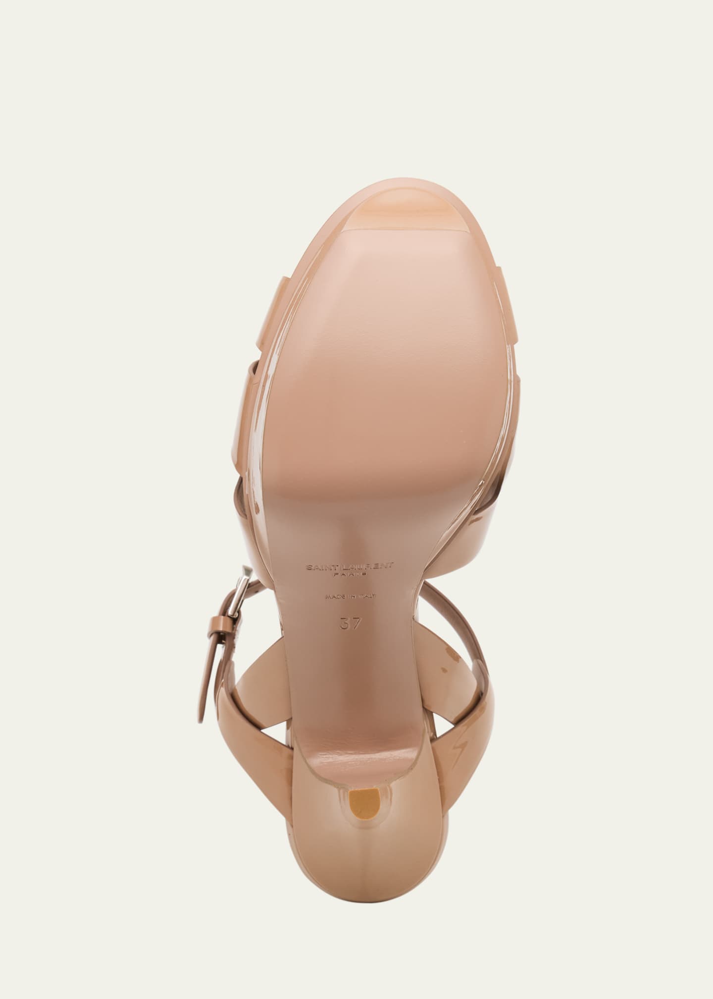 Saint Laurent Tribute Patent Leather 105mm Sandals