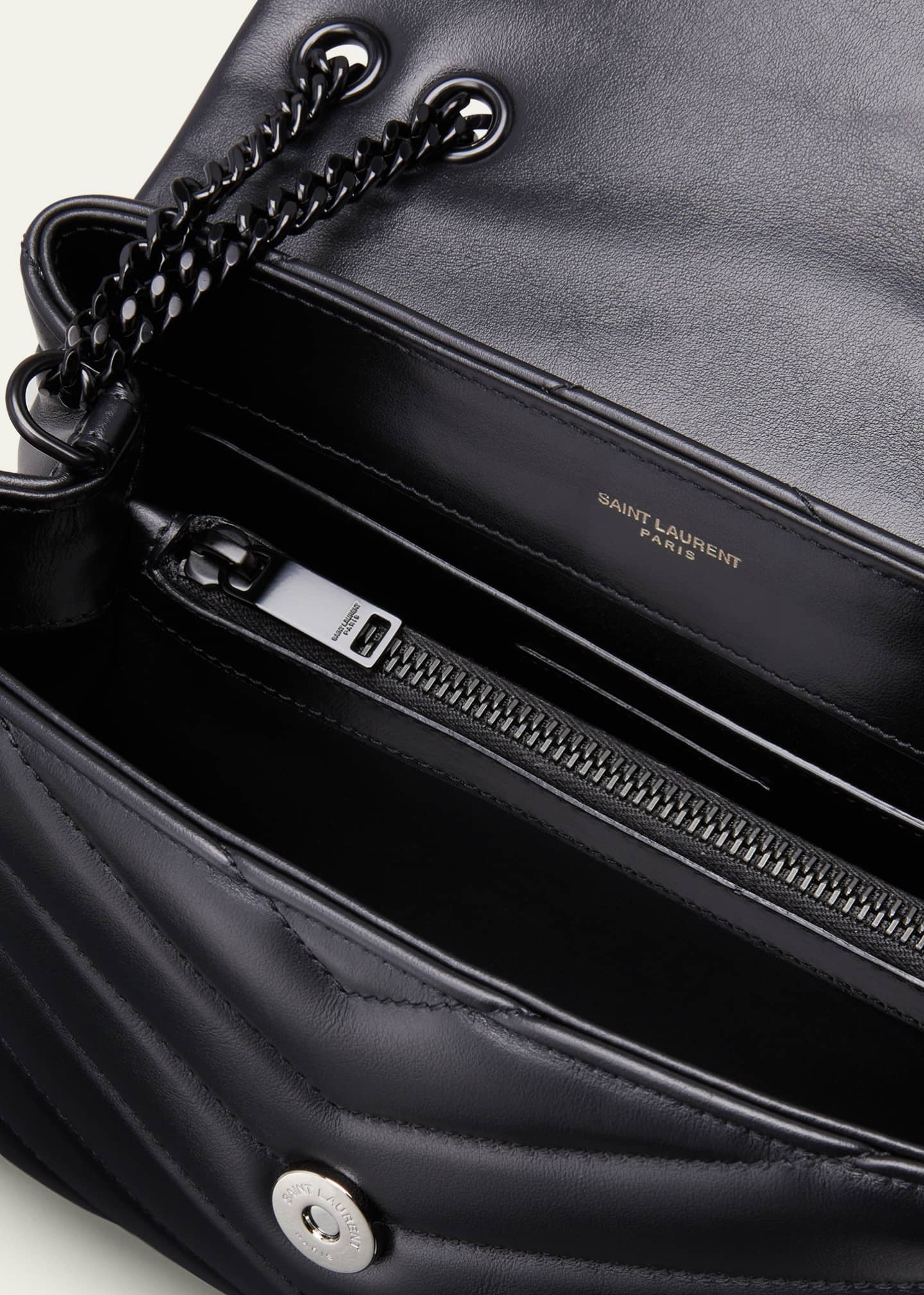 Saint Laurent Loulou Small YSL Shoulder Bag in Quilted Leather Image 4 of 6