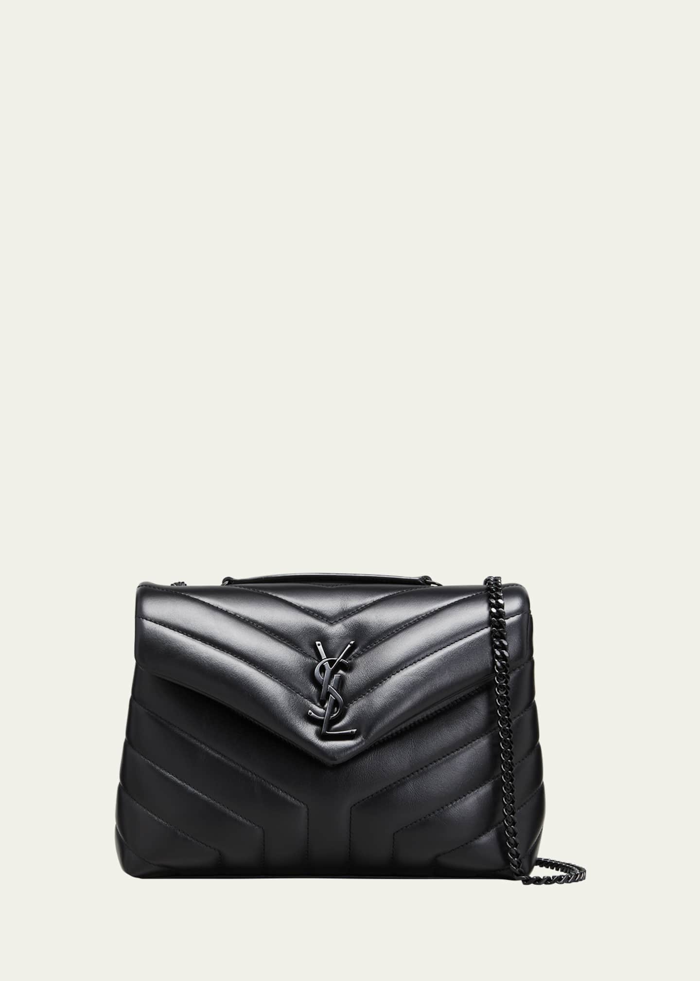 Saint Laurent Small Loulou Shoulder Bag - Black - One Size