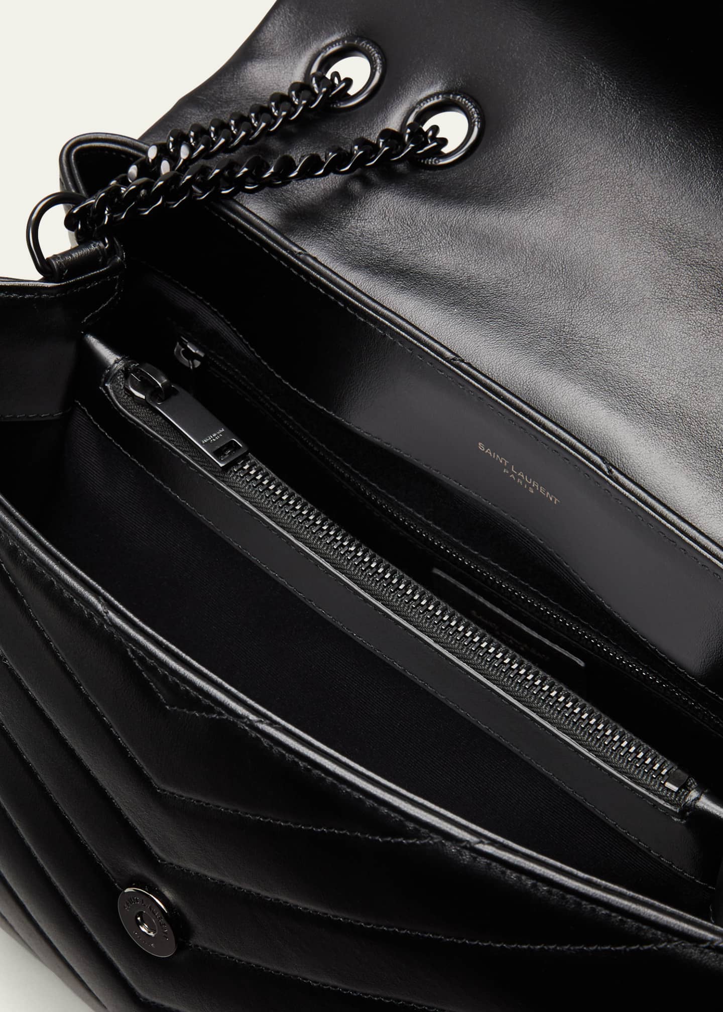 Saint Laurent Loulou Medium YSL Shoulder Bag in Quilted Leather Image 4 of 5