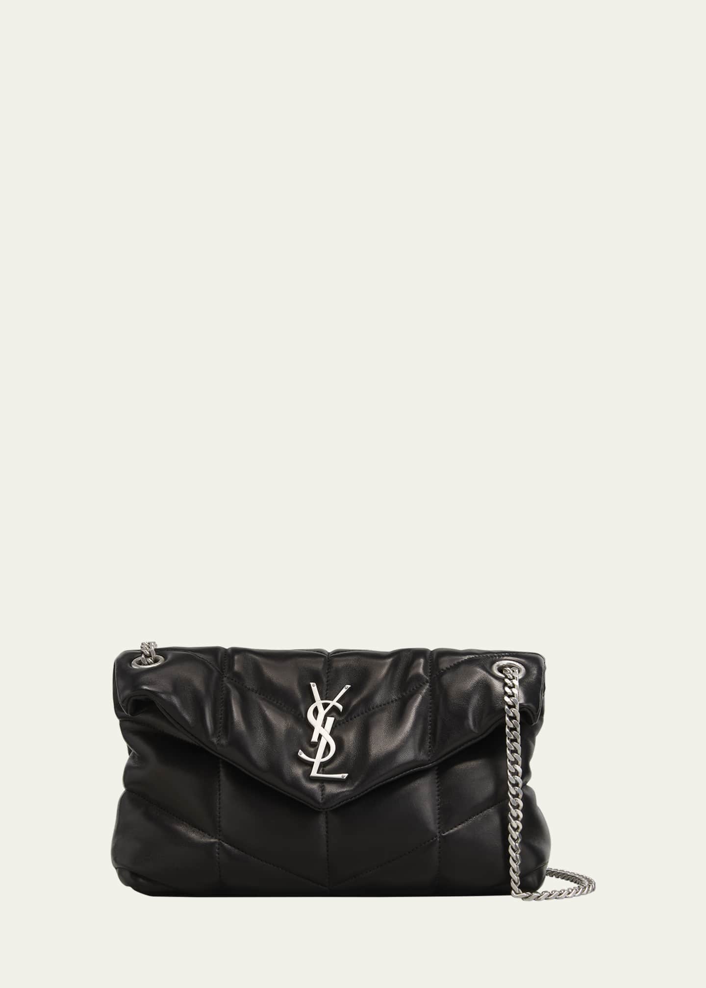 Saint Laurent Small Loulou Chain Leather Shoulder Bag
