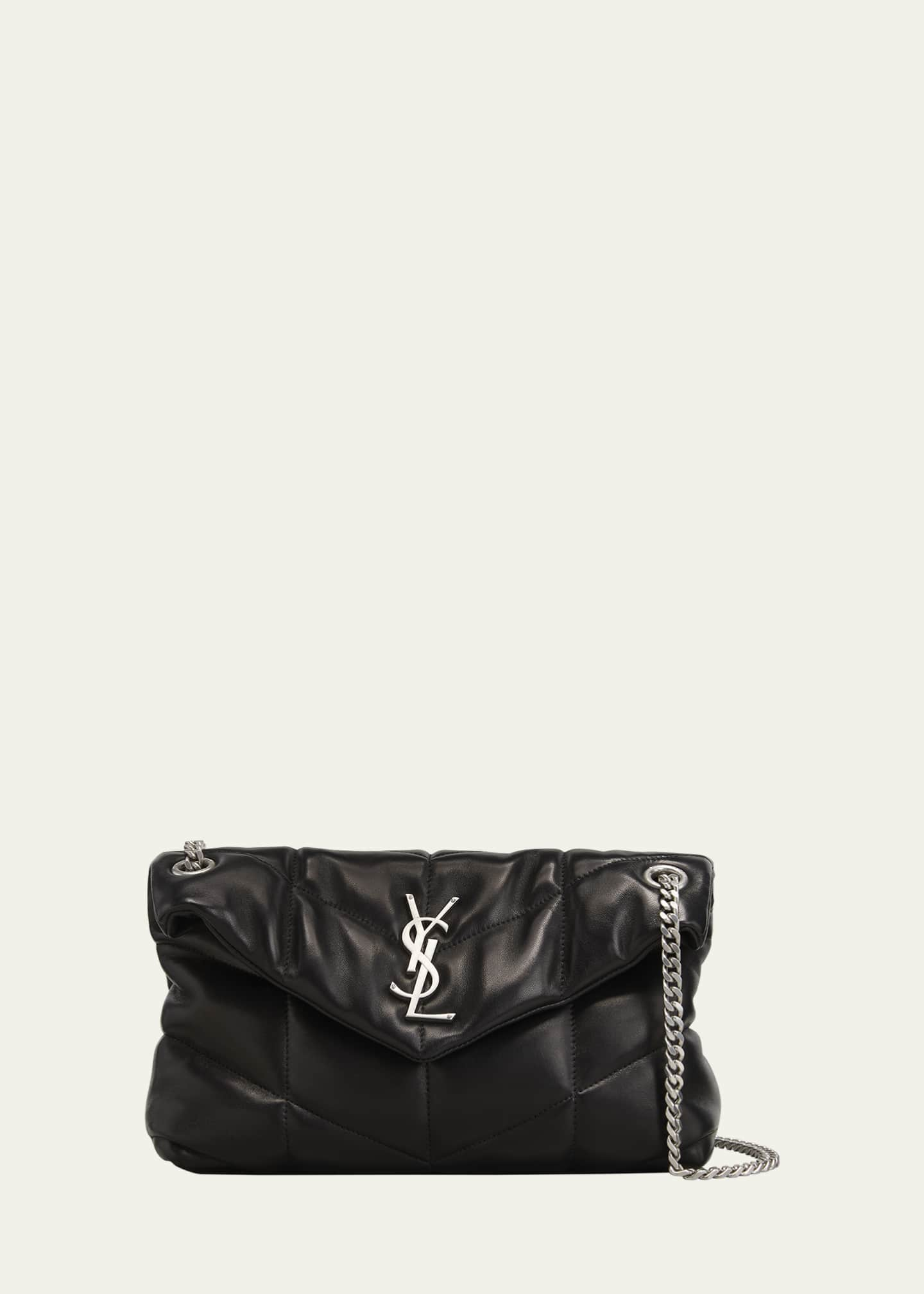 Saint Laurent LouLou Toy YSL Puffer Quilted Lambskin Crossbody Bag -  Bergdorf Goodman