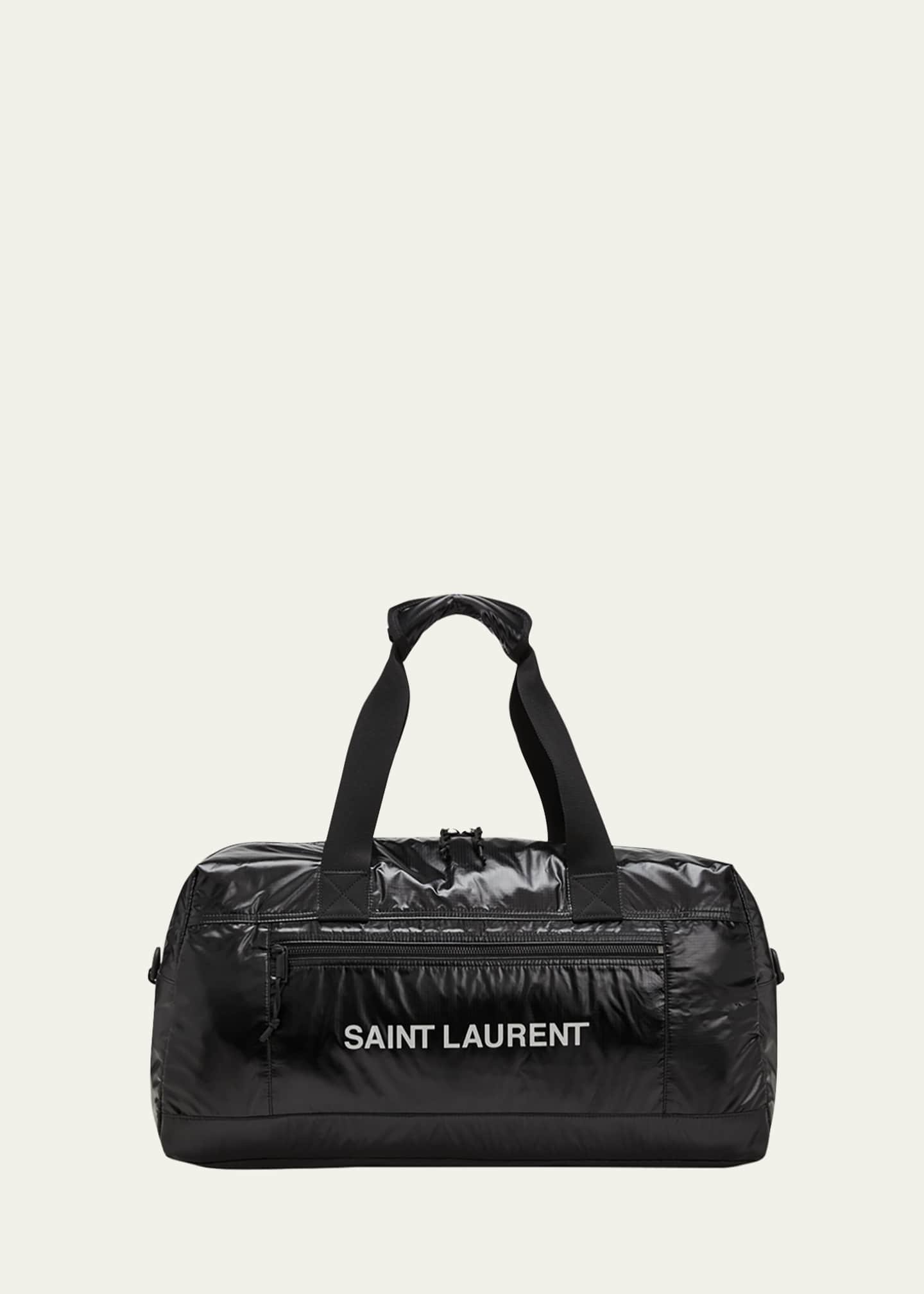 Saint Laurent Men's YSL Sport Nylon Logo Duffel Bag - Bergdorf Goodman