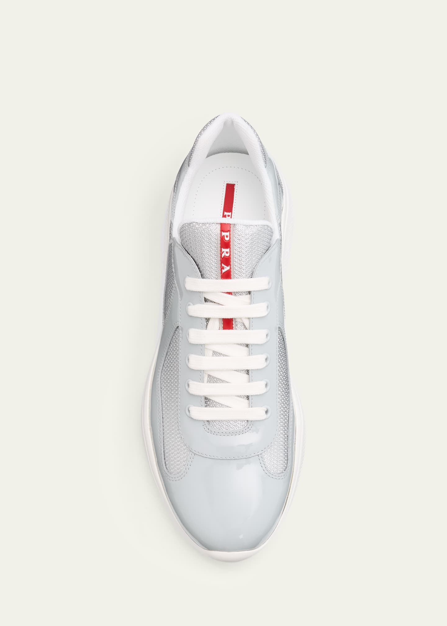 Prada Men's America's Cup Patent Leather Sneakers - Bergdorf Goodman