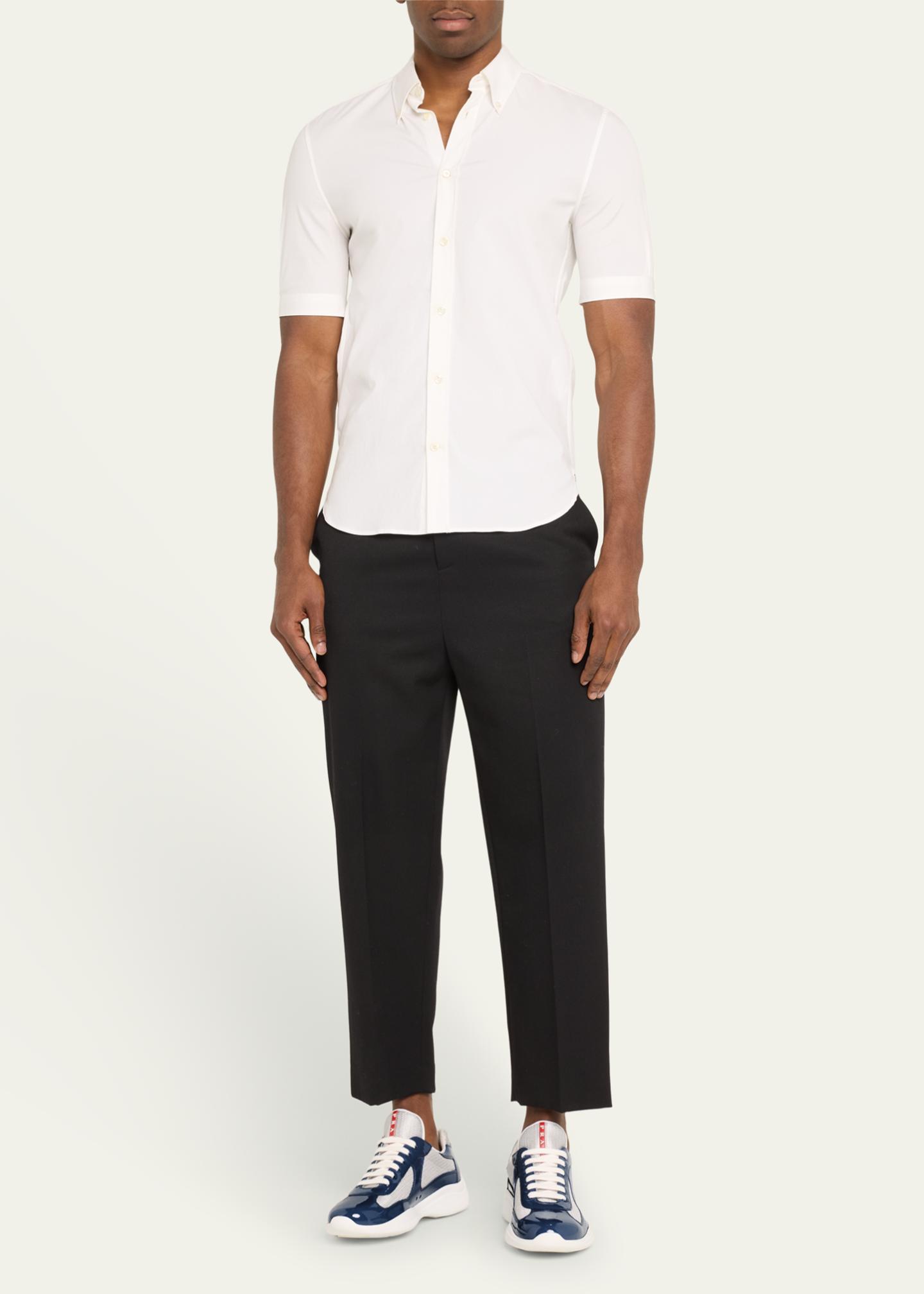 Prada Men's America's Cup Patent Leather Sneakers - Bergdorf Goodman