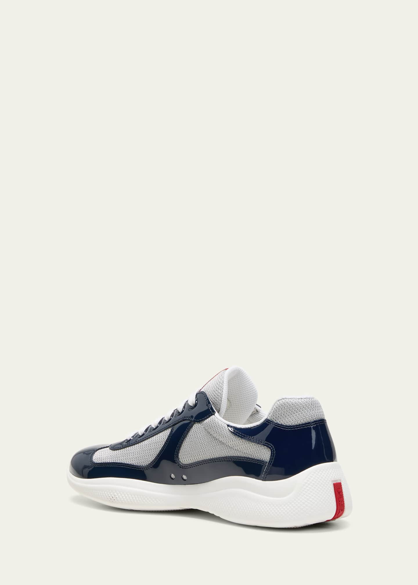 Prada Men's America's Cup Patent Leather Sneakers - Bergdorf Goodman