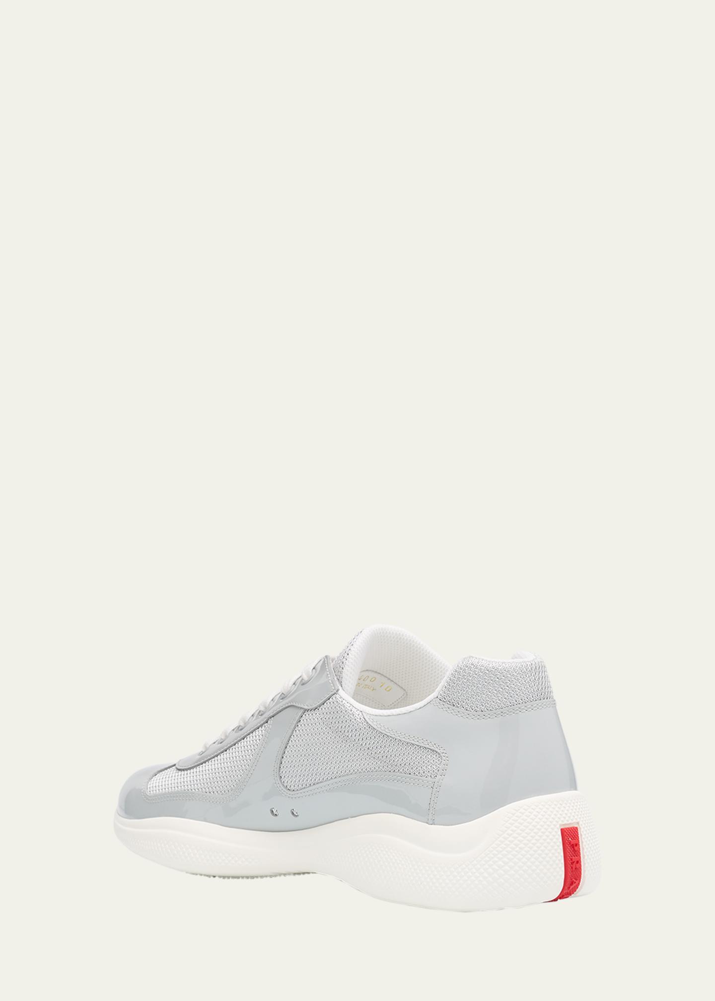 Prada Men's America's Cup Patent Leather Sneakers - Bergdorf Goodman