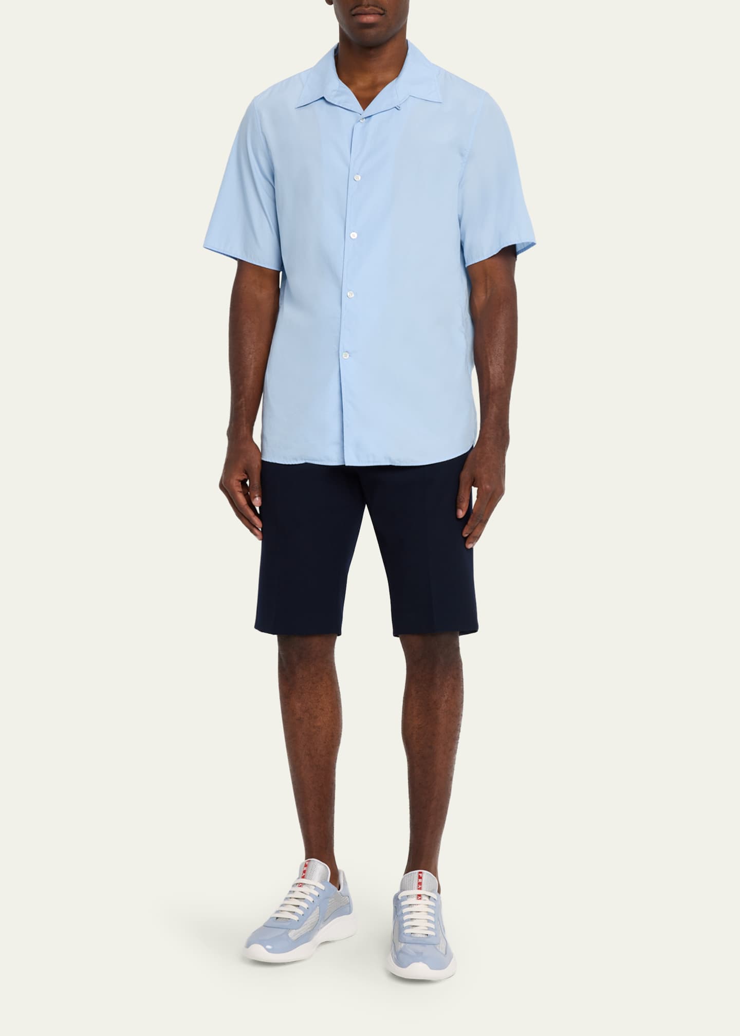 Men's America's Cup Patent Leather Patchwork Sneakers