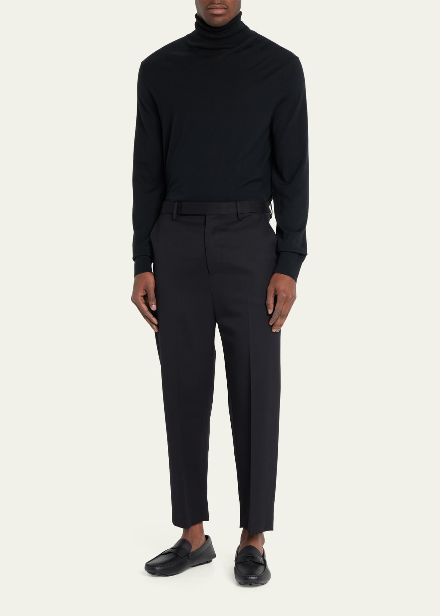 Prada Men s Saffiano Leather Penny Drivers Bergdorf Goodman