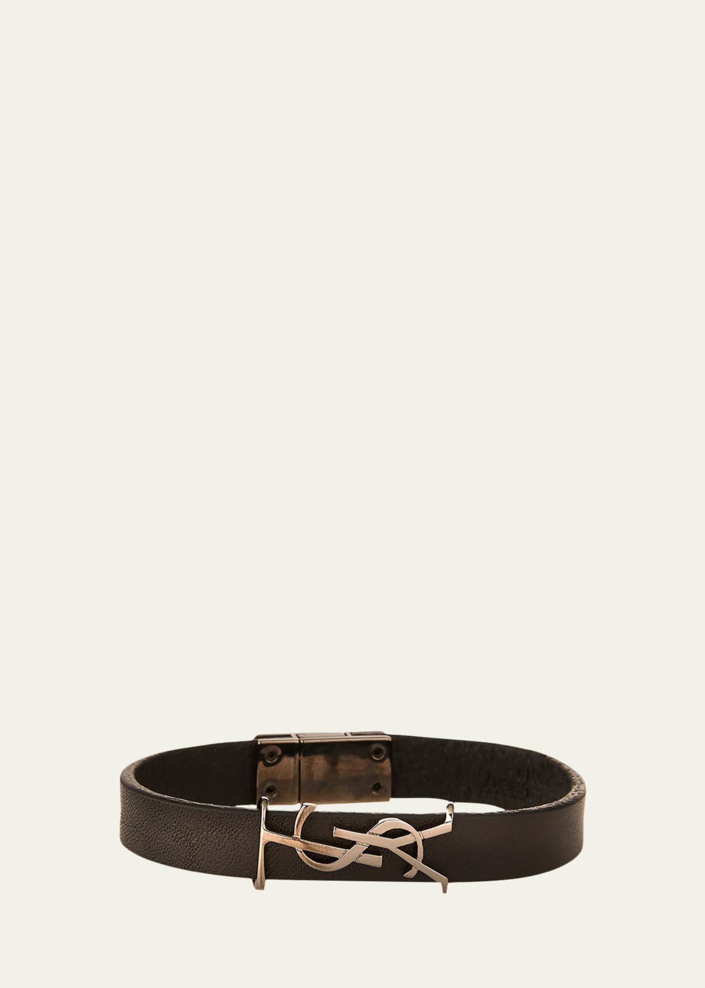 Ysl leather bracelet discount