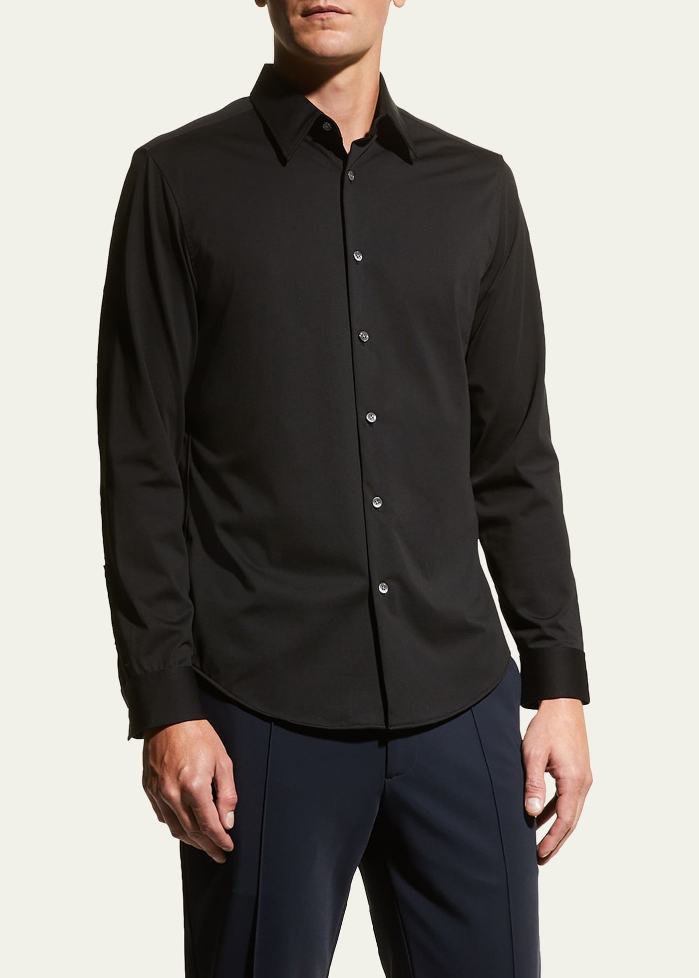 Theory Men's Sylvain Shirt in Structure Knit