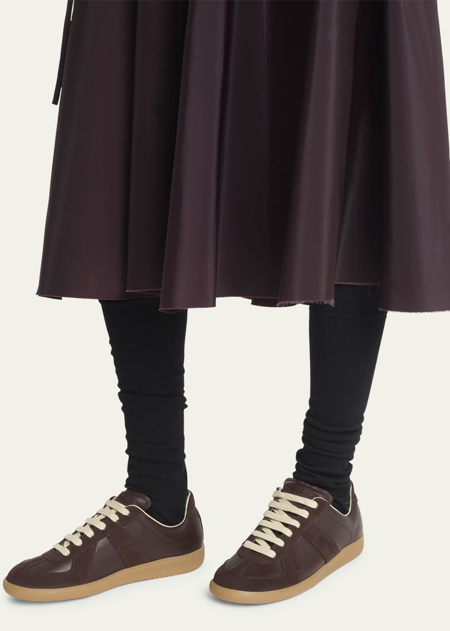 Maison Margiela Replica Suede & Leather Sneakers Image 2 of 5