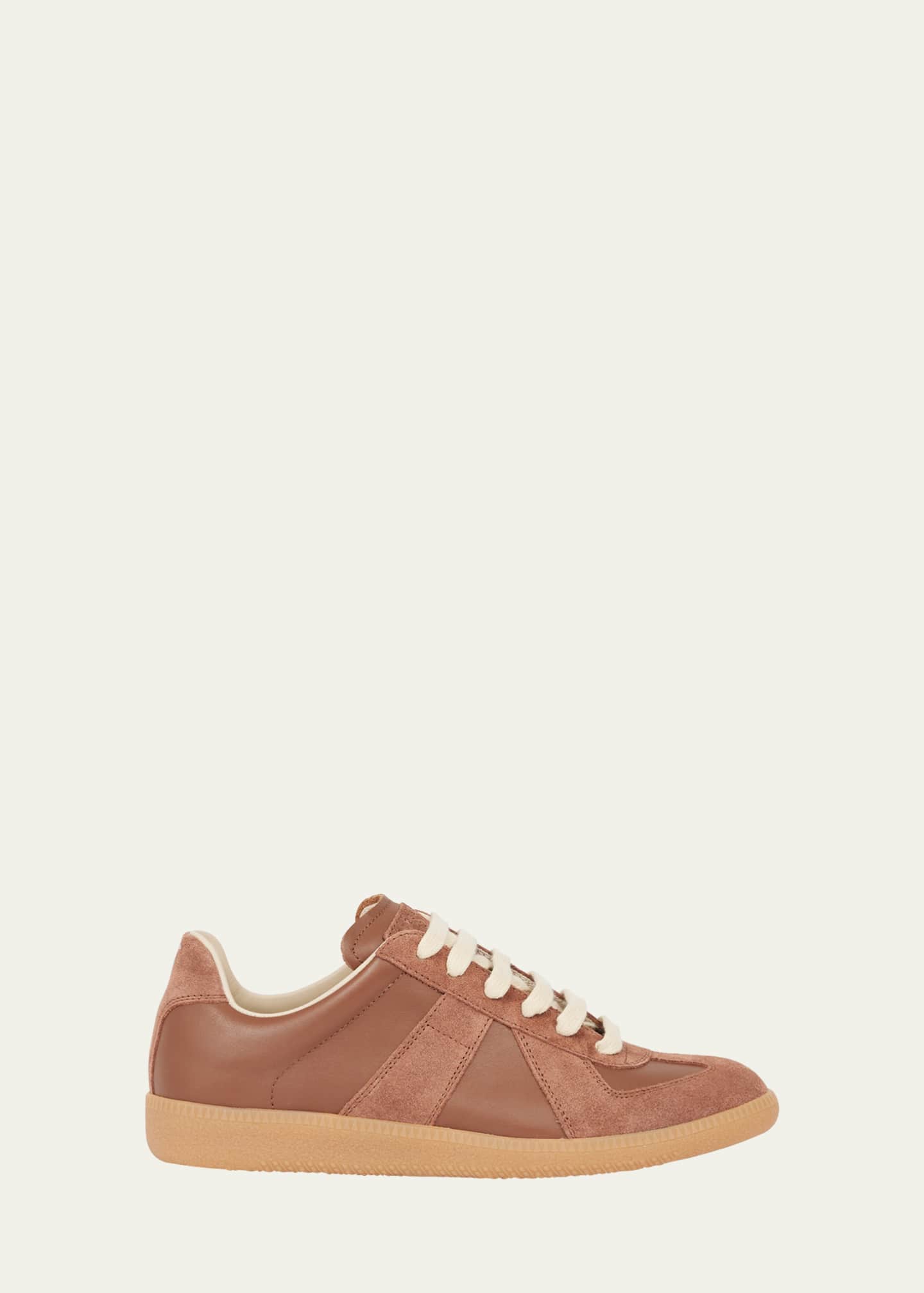 Maison Margiela Replica Suede & Leather Sneakers - Bergdorf Goodman
