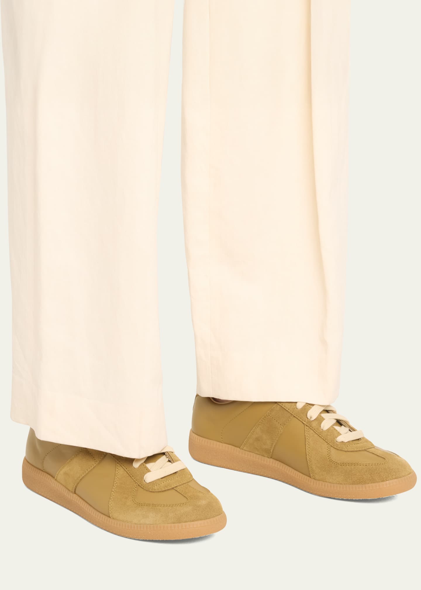 Replica Suede & Leather Sneakers