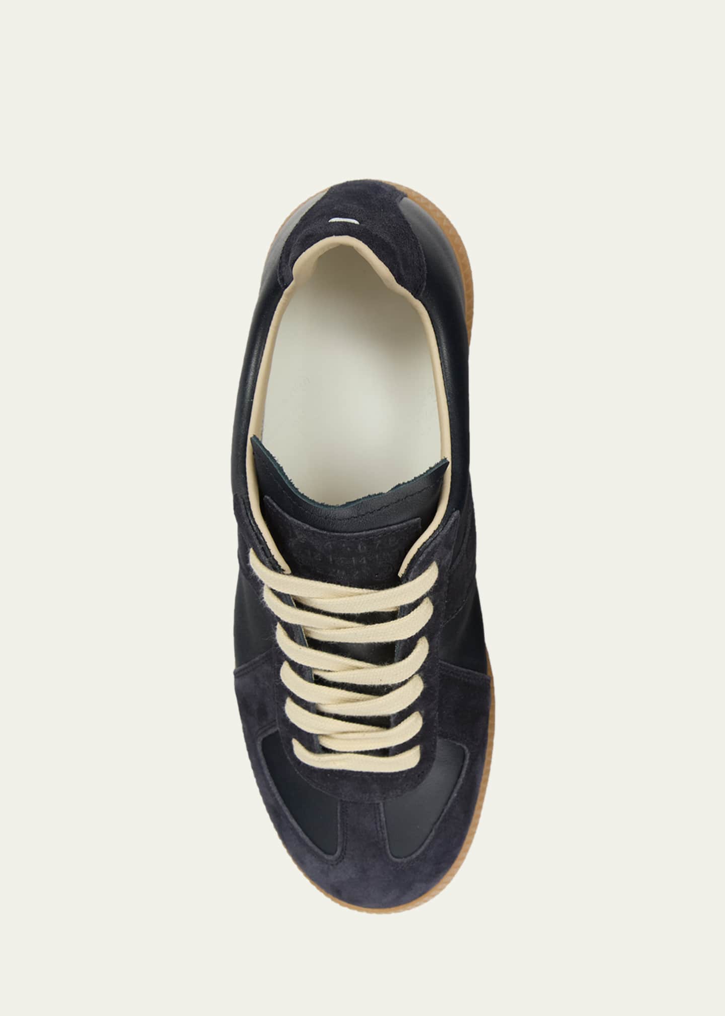 Maison Margiela Replica Suede & Leather Sneakers - Bergdorf Goodman