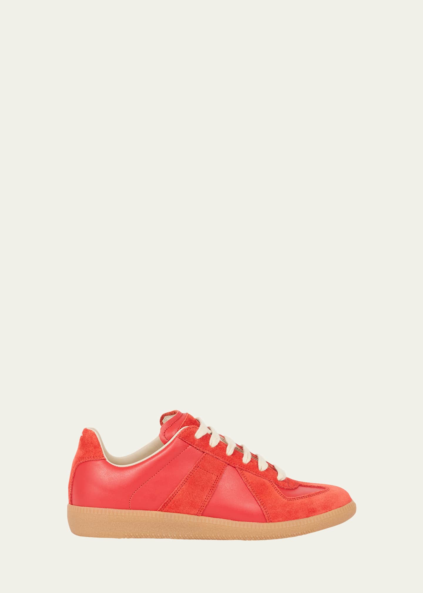 Maison Margiela Replica Suede & Leather Sneakers - Bergdorf Goodman